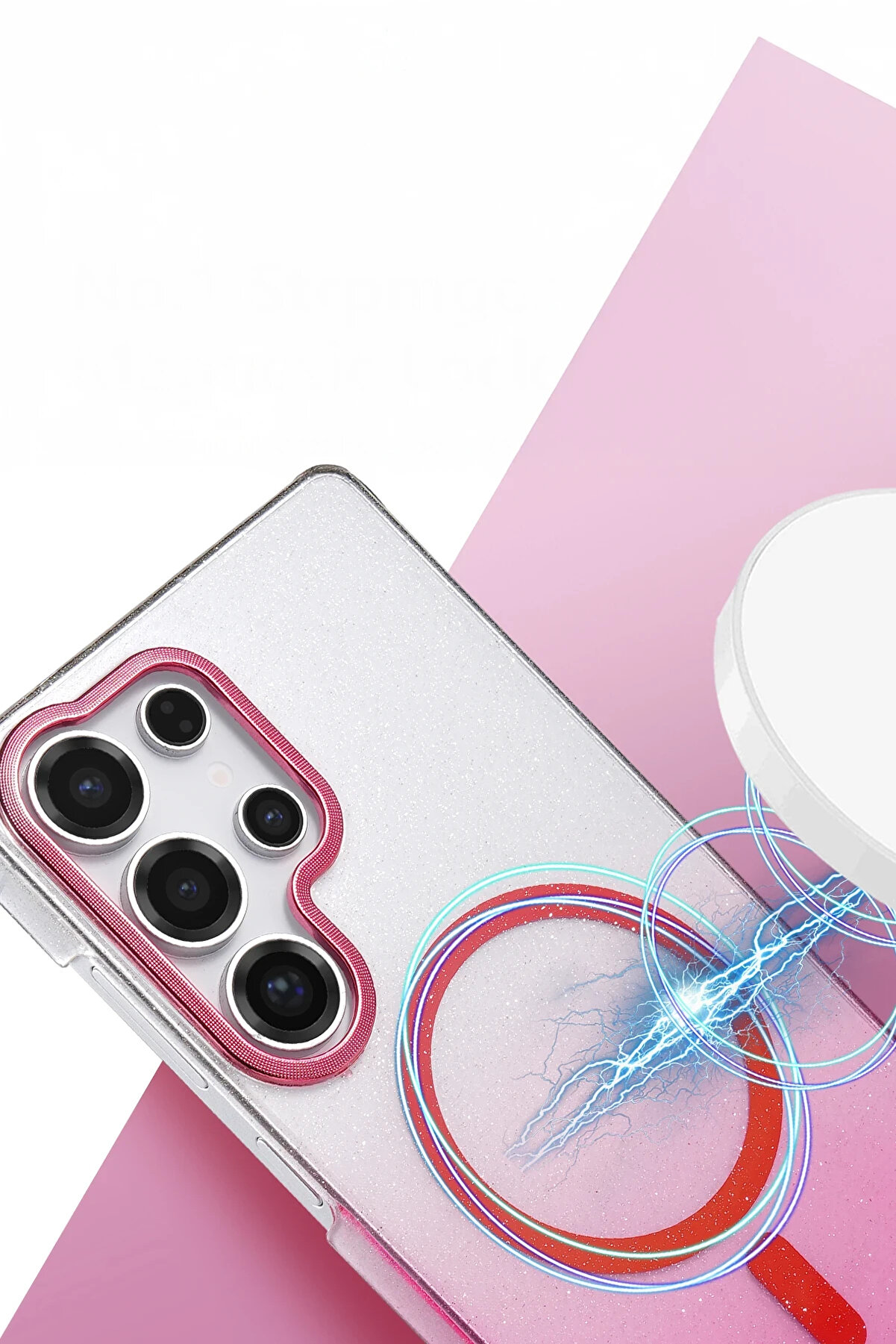 Harmonyaura Samsung Galaxy S25 Ultra Glossy Magsafe Kapak - Mavi̇