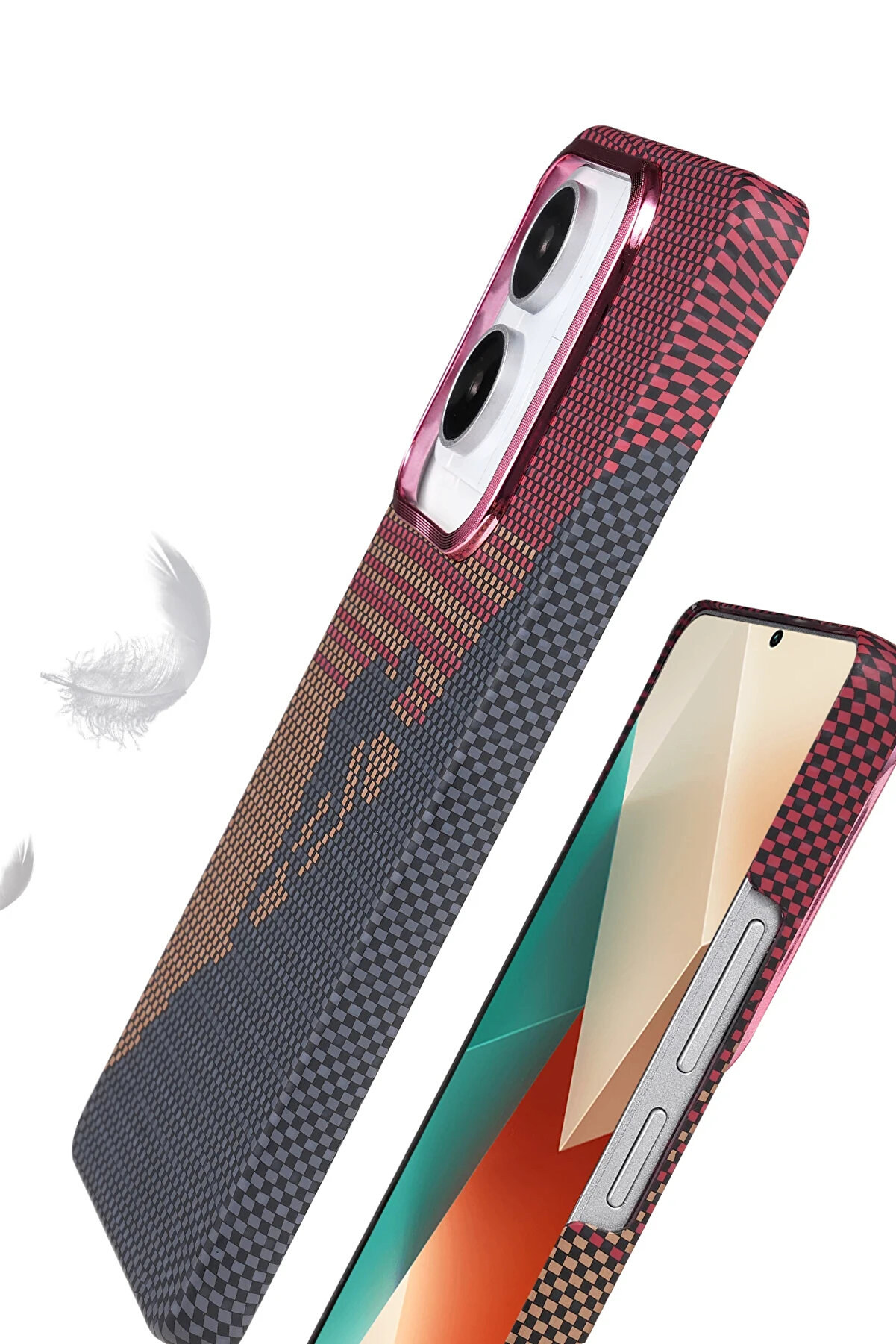 Buti̇k Harmonyaura Xi̇aomi̇ Redmi̇ Note 13 Pro 4G Vega Magsafe Kapak - Mavi̇