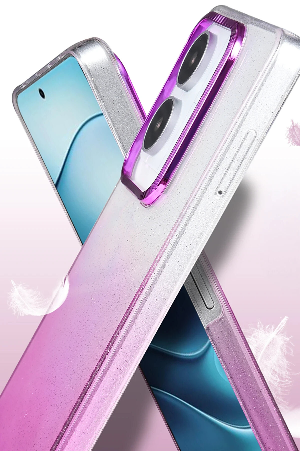 Buti̇k Harmonyaura Xi̇aomi̇ Redmi̇ 12 Glossy Kapak - Si̇yah