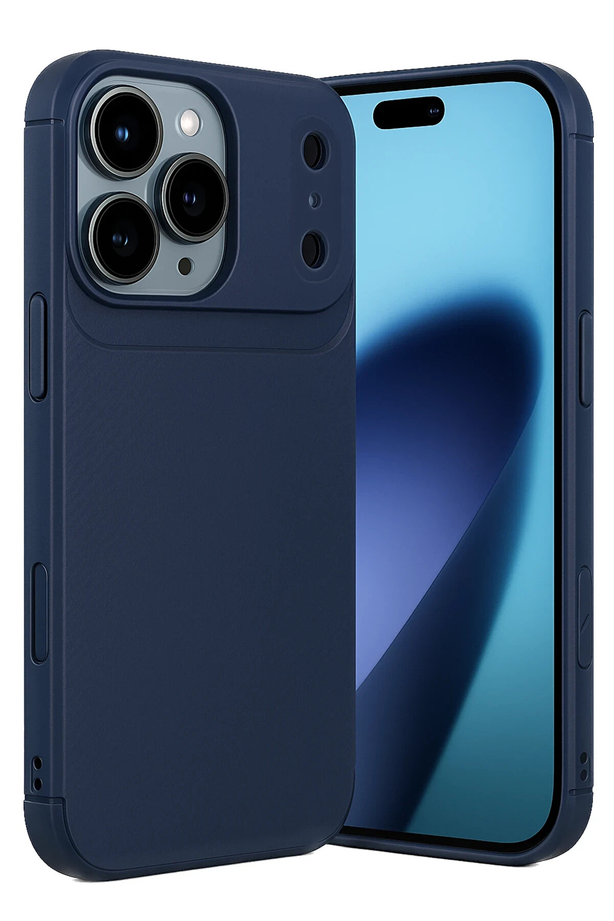 Buti̇k Harmonyaura Apple İphone 17 Pro Max Auto Focus Karbon Kapak - Laci̇vert