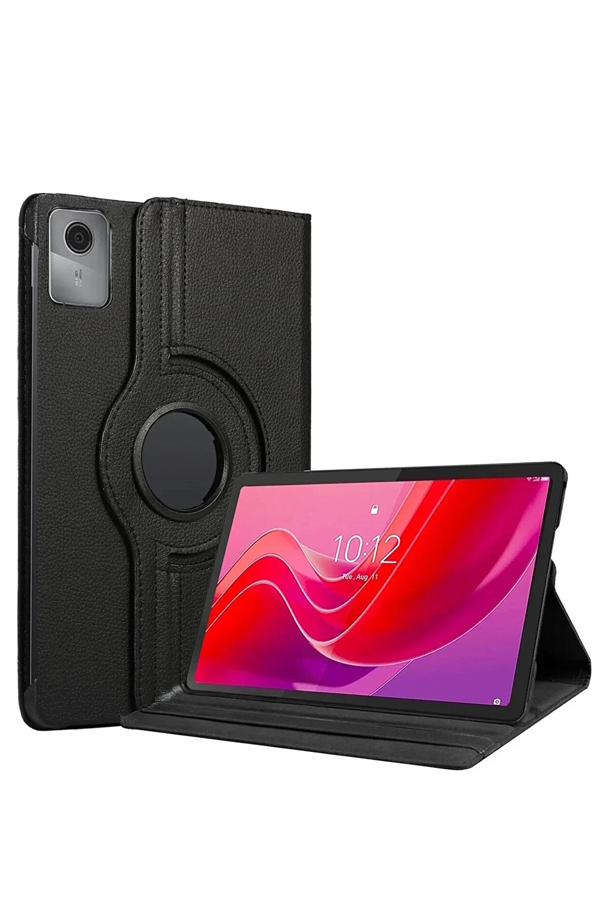 Buti̇k Harmonyaura Lenovo Tab M11 Tb330Fu 360 Tablet Deri̇ Kılıf - Si̇yah