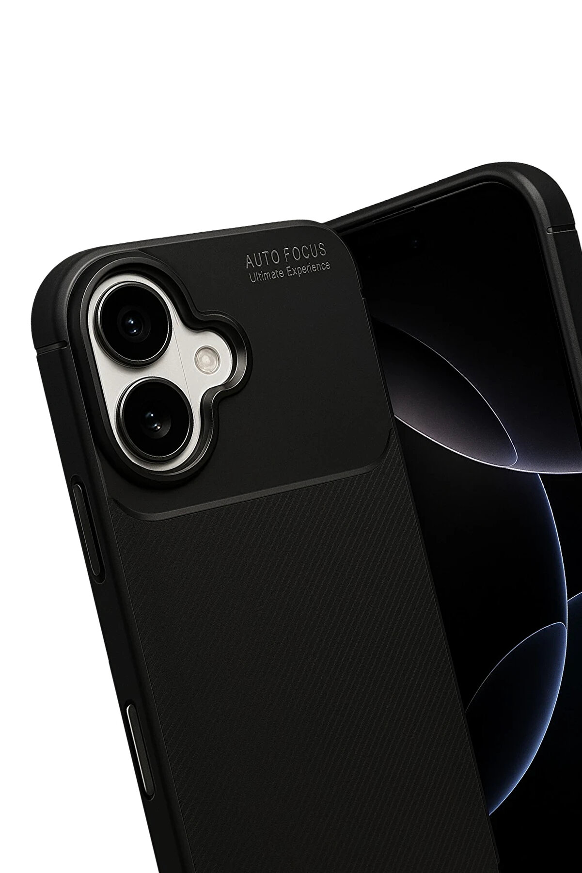 Buti̇k Harmonyaura Apple İphone 17 Auto Focus Karbon Kapak - Si̇yah