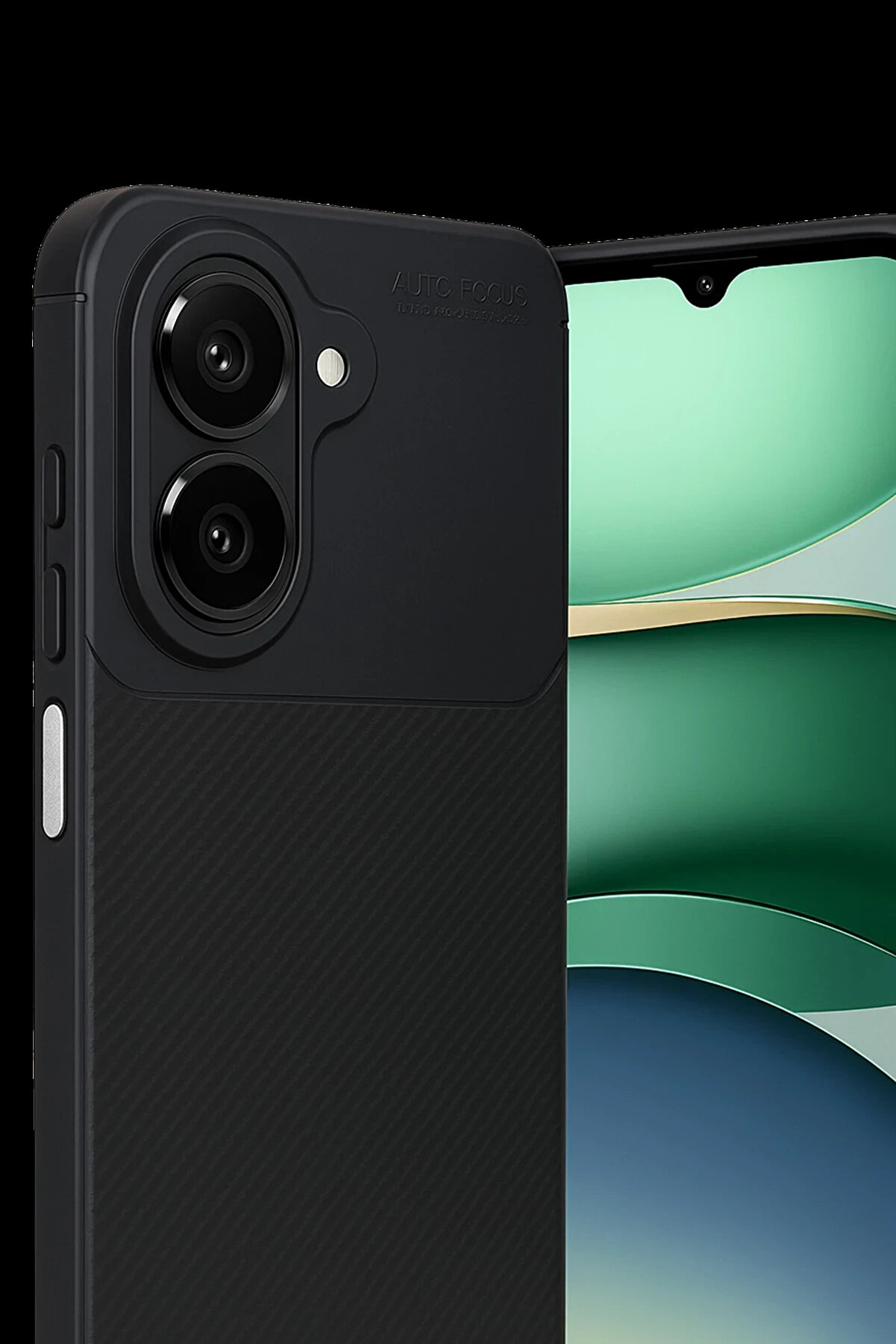 Buti̇k Harmonyaura Xi̇aomi̇ Redmi̇ A5 4G Auto Focus Karbon Kapak - Si̇yah