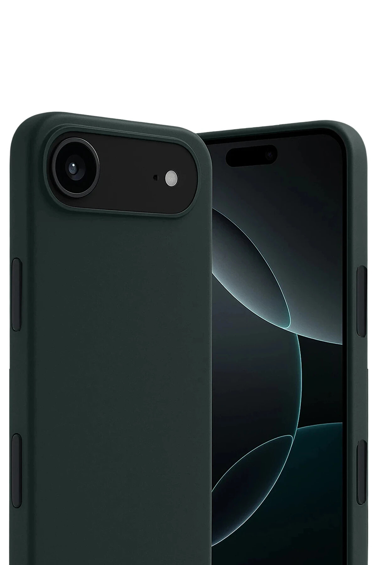 Buti̇k Harmonyaura Apple İphone 17 Ai̇r Fi̇rst Si̇li̇kon - Koyu Yeşi̇l