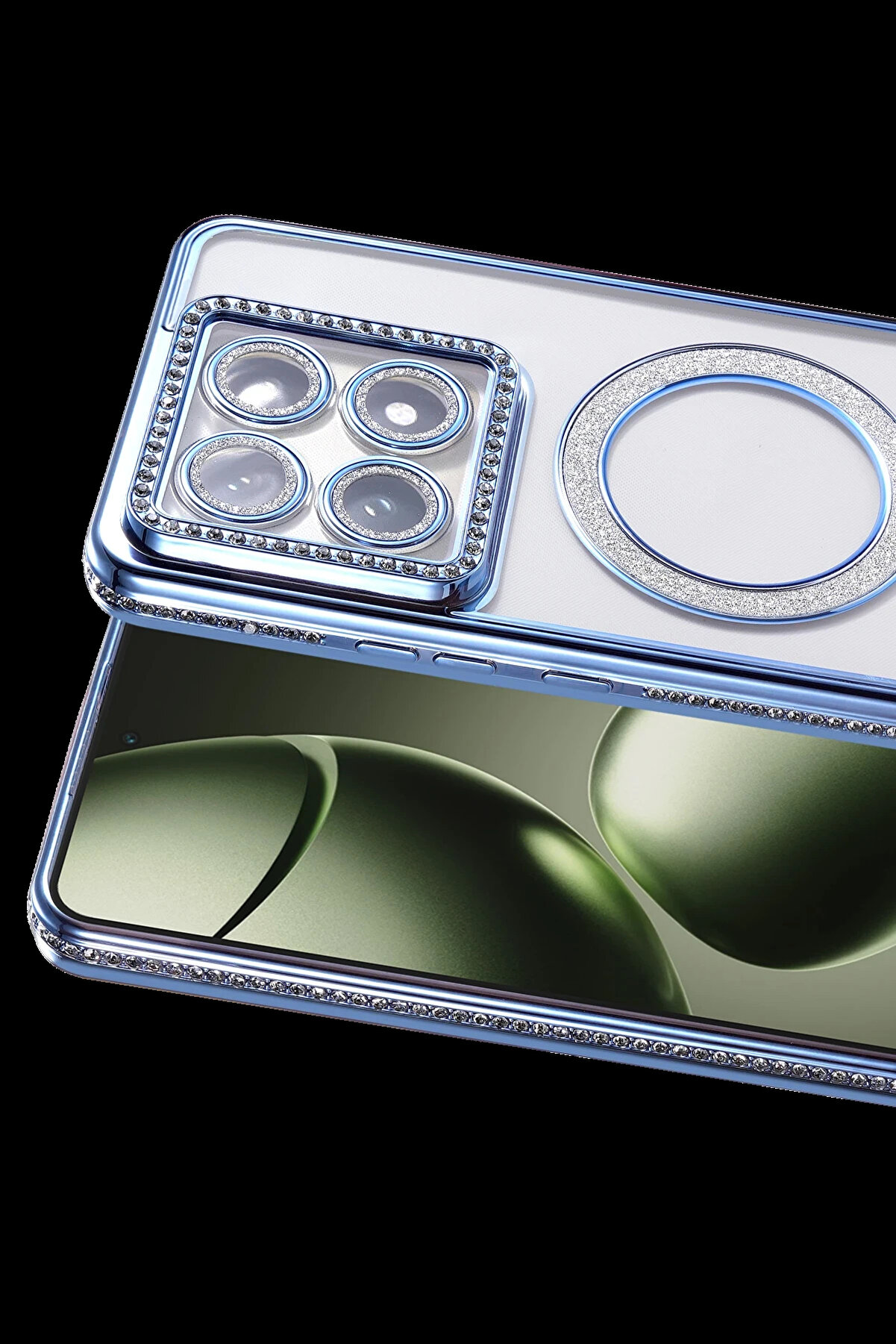 Buti̇k Harmonyaura Xi̇aomi̇ Mi̇ 14T Pro Joke Si̇mli̇ Magneti̇csafe Kılıf - Mavi̇