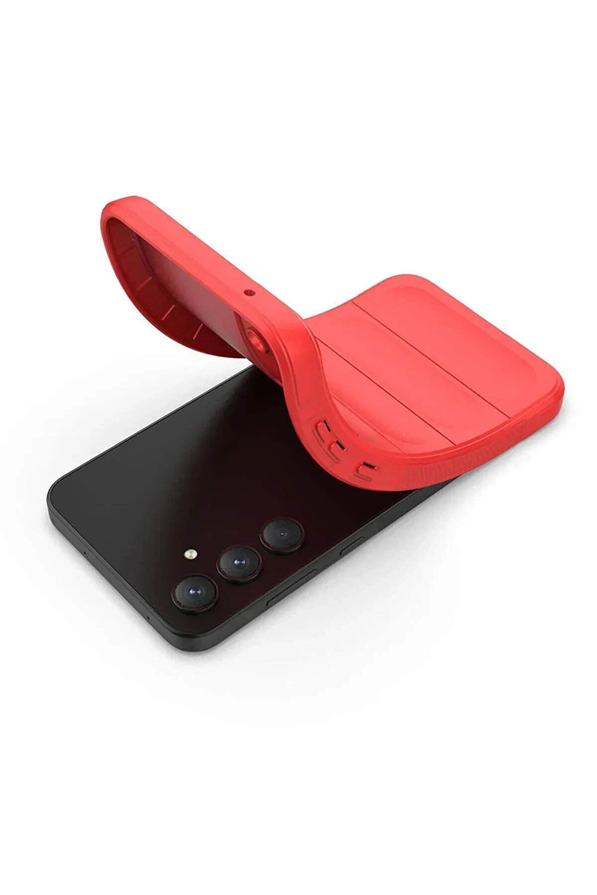 Harmonyaura Samsung Galaxy S25 Fe Opti̇mum Si̇li̇kon - Kırmızı