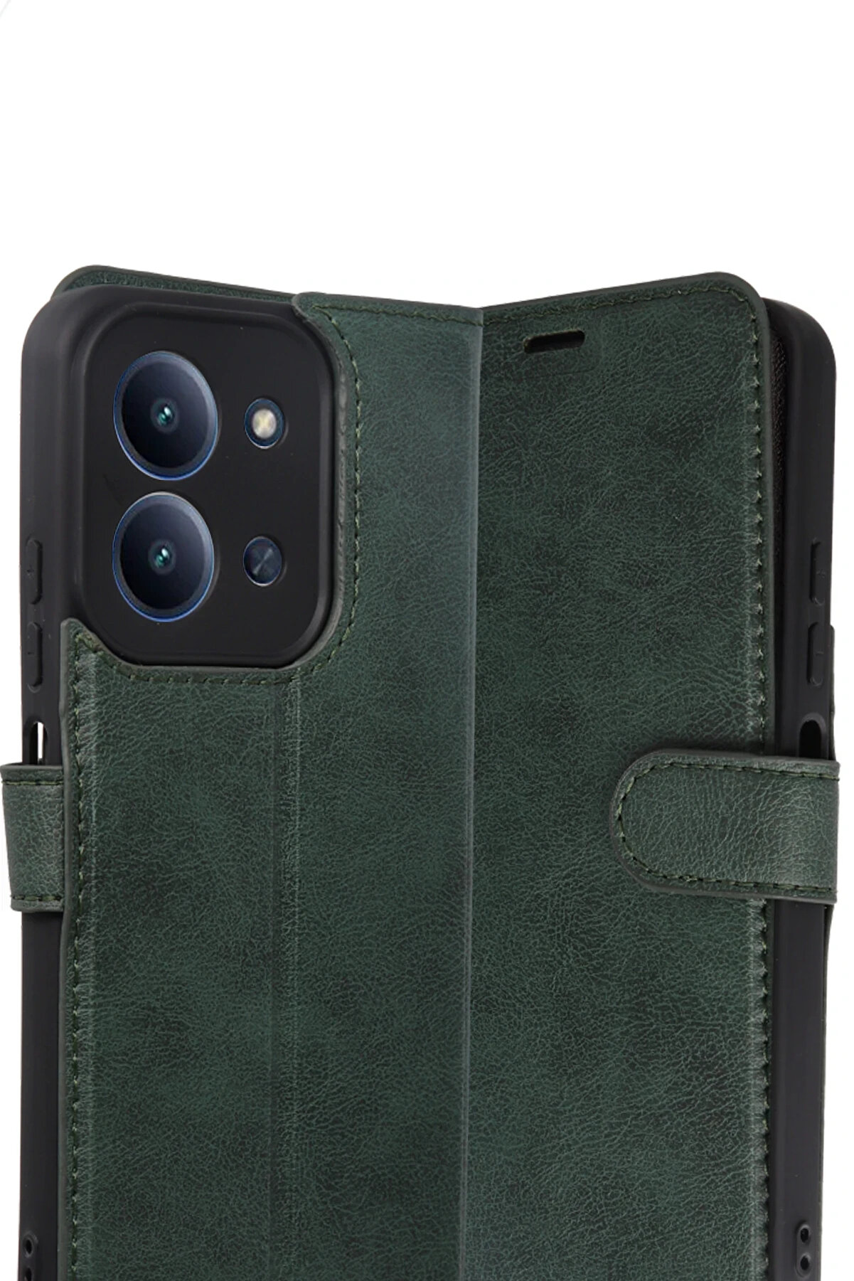 Buti̇k Harmonyaura Xi̇aomi̇ Redmi̇ 15C 4G Trend S Plus Kapaklı Kılıf - Yeşi̇l