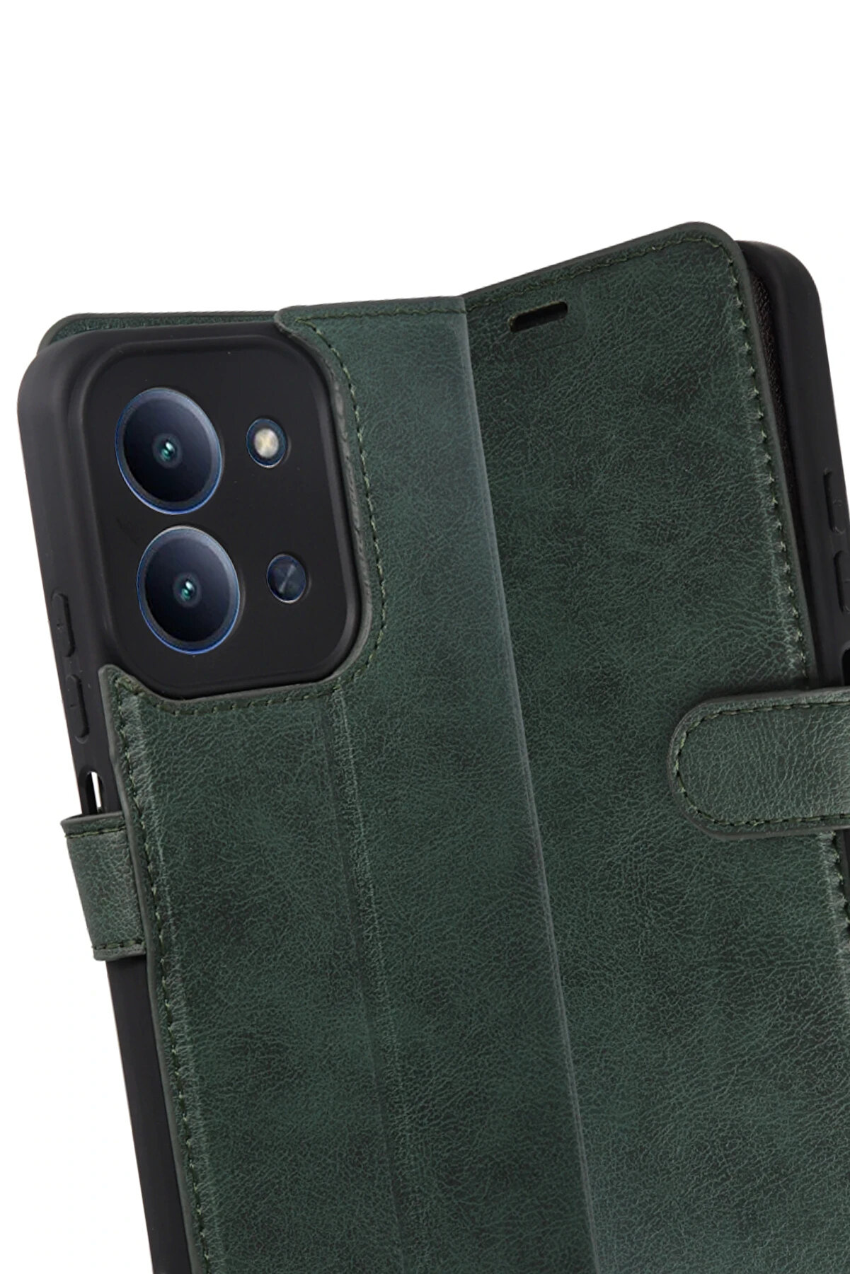 Buti̇k Harmonyaura Xi̇aomi̇ Redmi̇ 15C 4G Trend S Plus Kapaklı Kılıf - Yeşi̇l