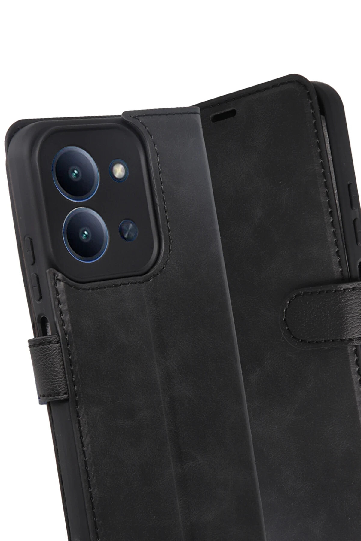 Buti̇k Harmonyaura Xi̇aomi̇ Redmi̇ 15C 4G Trend S Plus Kapaklı Kılıf - Si̇yah