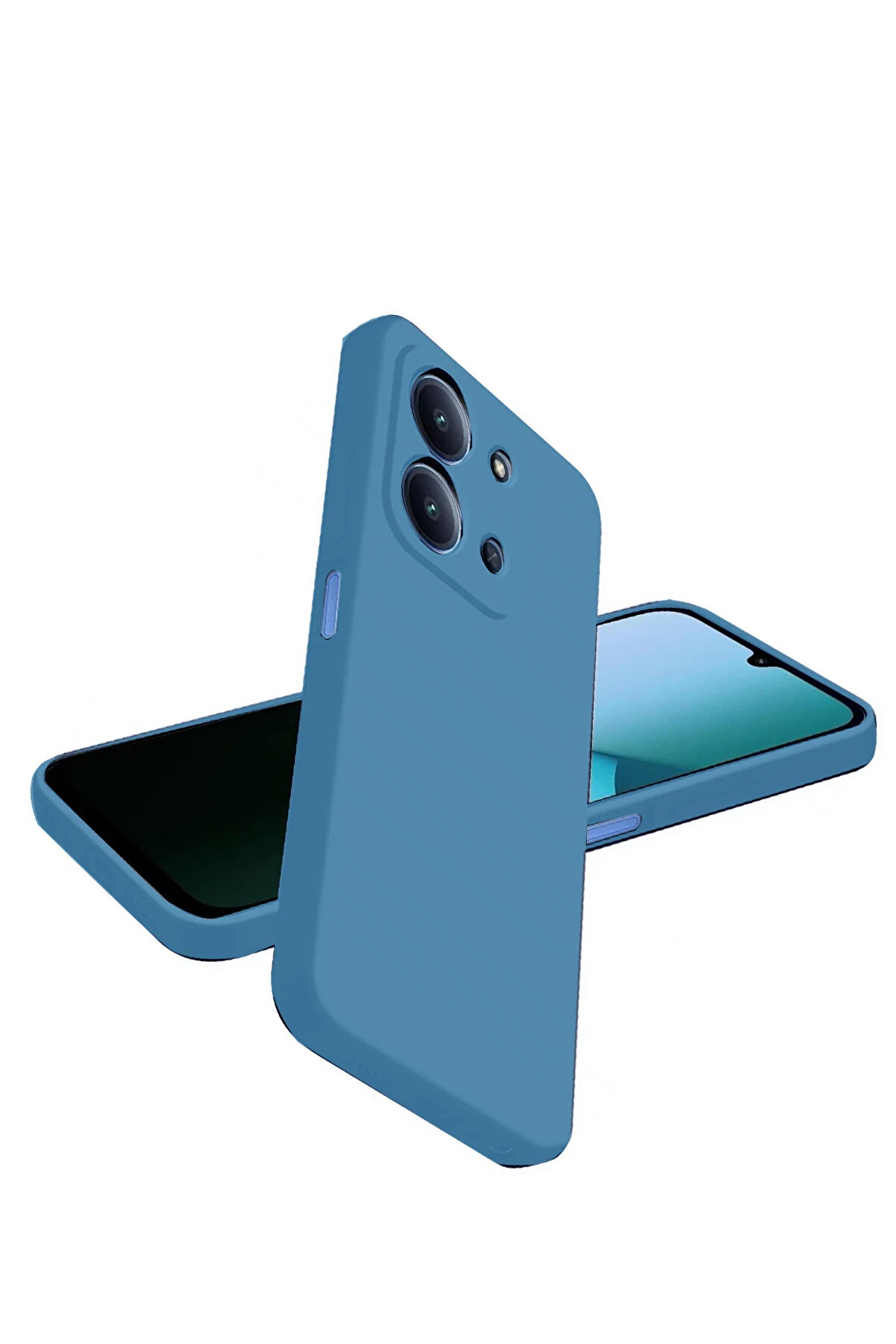 Buti̇k Harmonyaura Xi̇aomi̇ Redmi̇ 15C 4G Nano İ&ccedil;i̇ Kadi̇fe Si̇li̇kon - Mavi̇