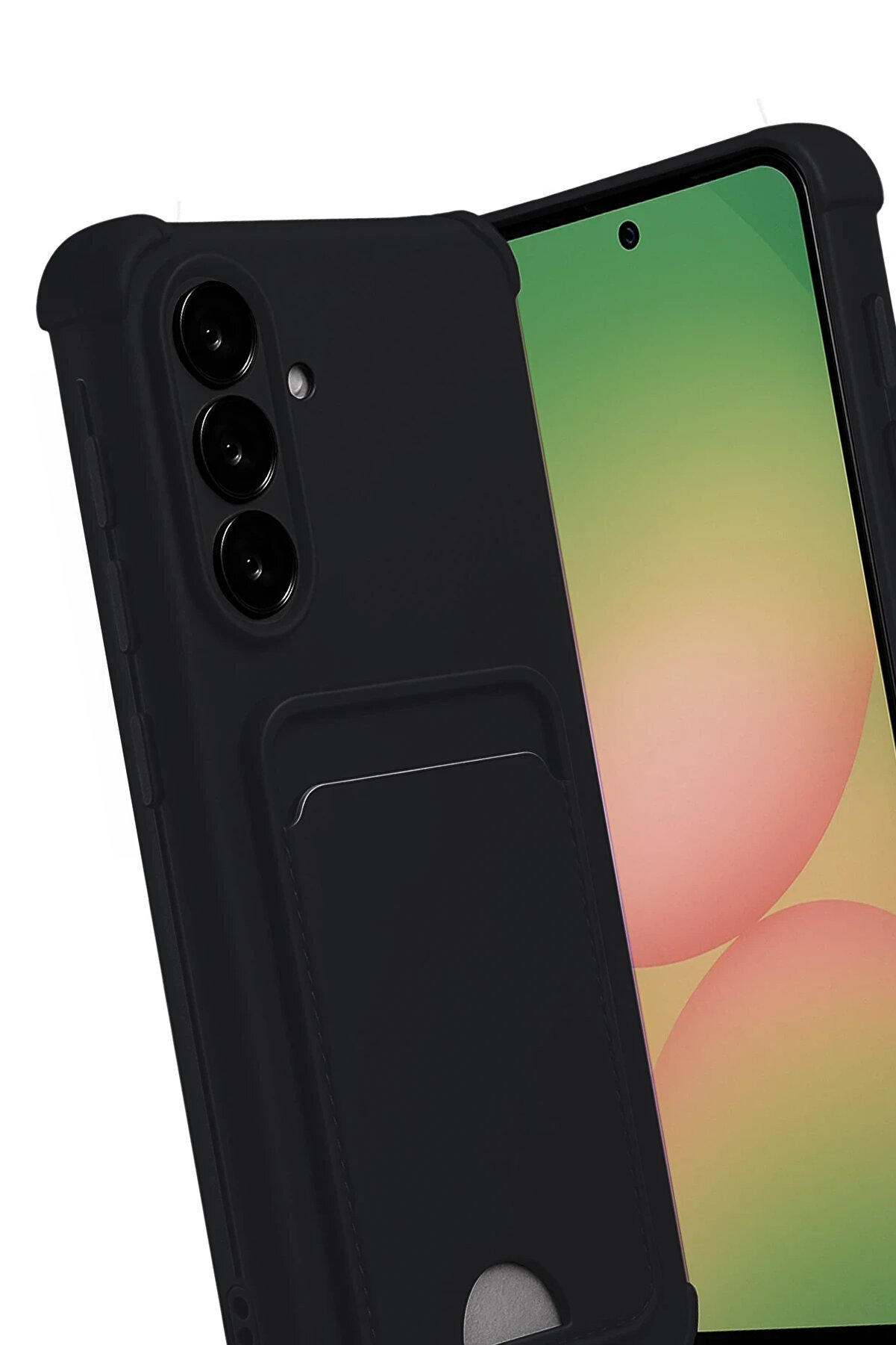 Buti̇k Harmonyaura Samsung Galaxy A17 5G Kelvi̇n Kartvi̇zi̇tli̇ Si̇li̇kon - Si̇yah