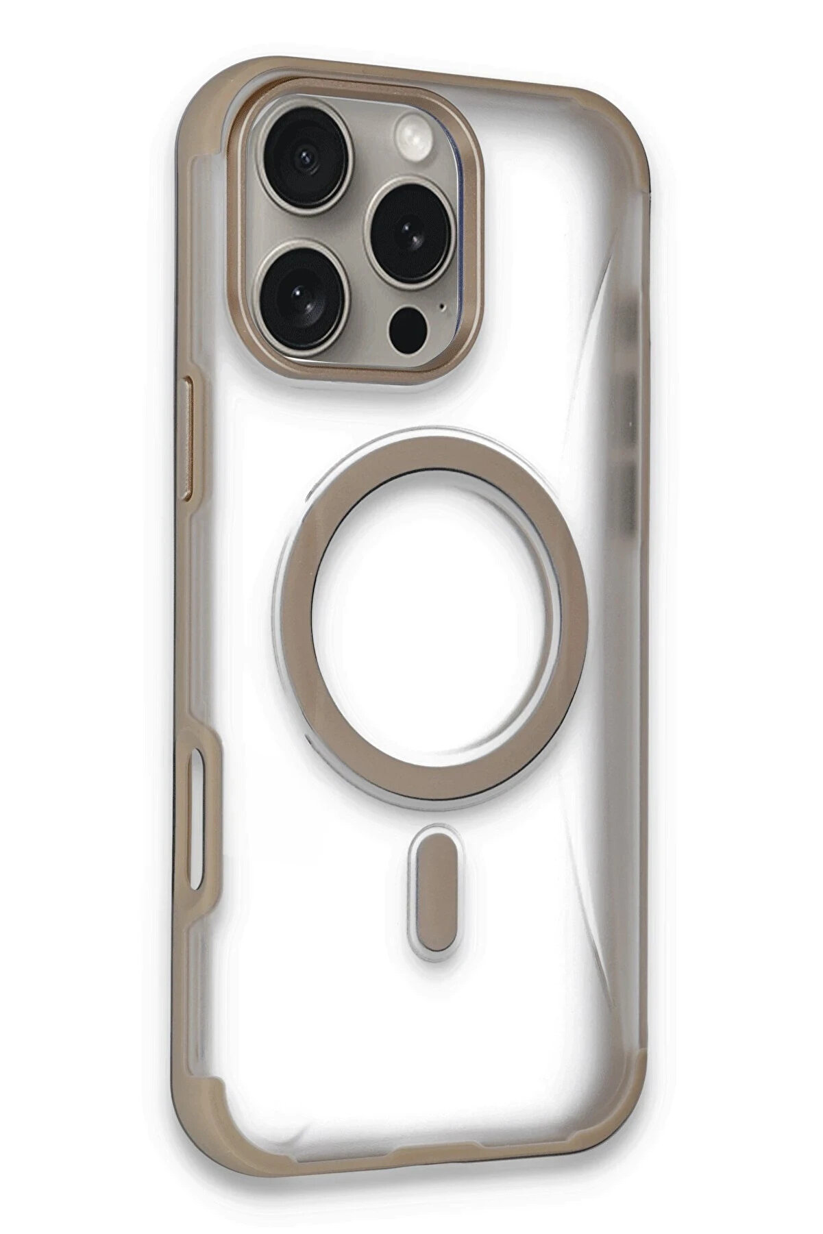 Buti̇k Harmonyaura İphone 16 Pro Max Hi̇lton Magsafe Kapak - Gold