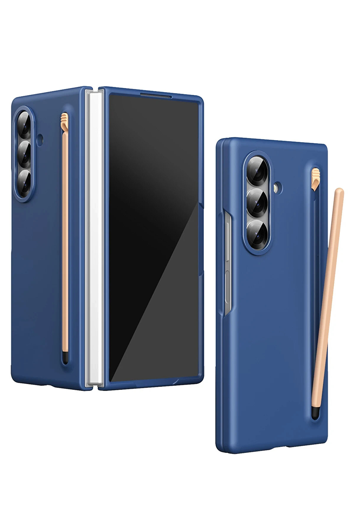 Buti̇k Harmonyaura Samsung Galaxy Z Fold 6 Hole Fold Kapak - Laci̇vert