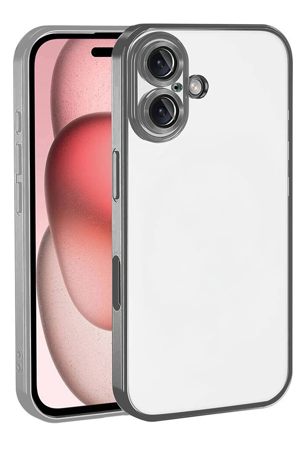 Buti̇k Apple İphone 17 Lensli̇ Si̇li̇kon - Ti̇tan Gri̇-(5796)