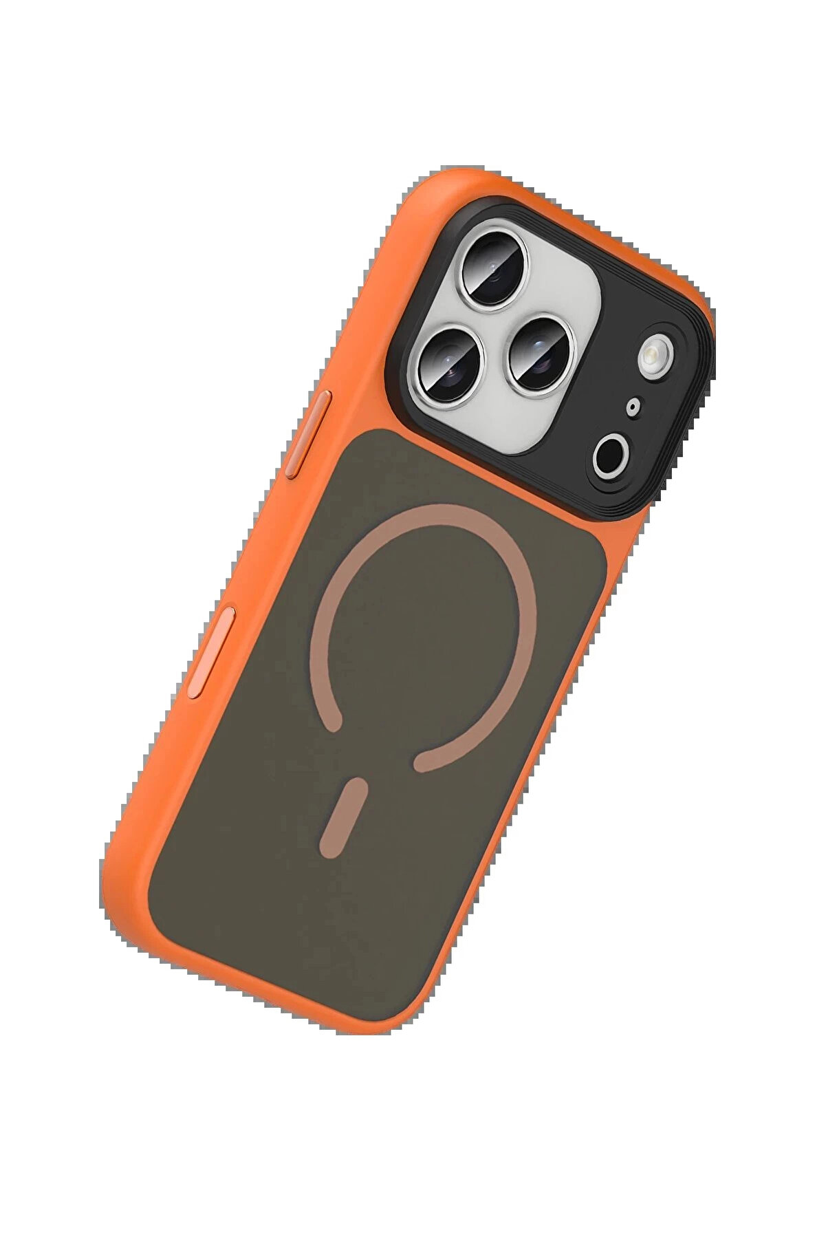 Buti̇k Apple İphone 17 Pro Max Megane Magsafe Kapak - Turuncu-(5796)