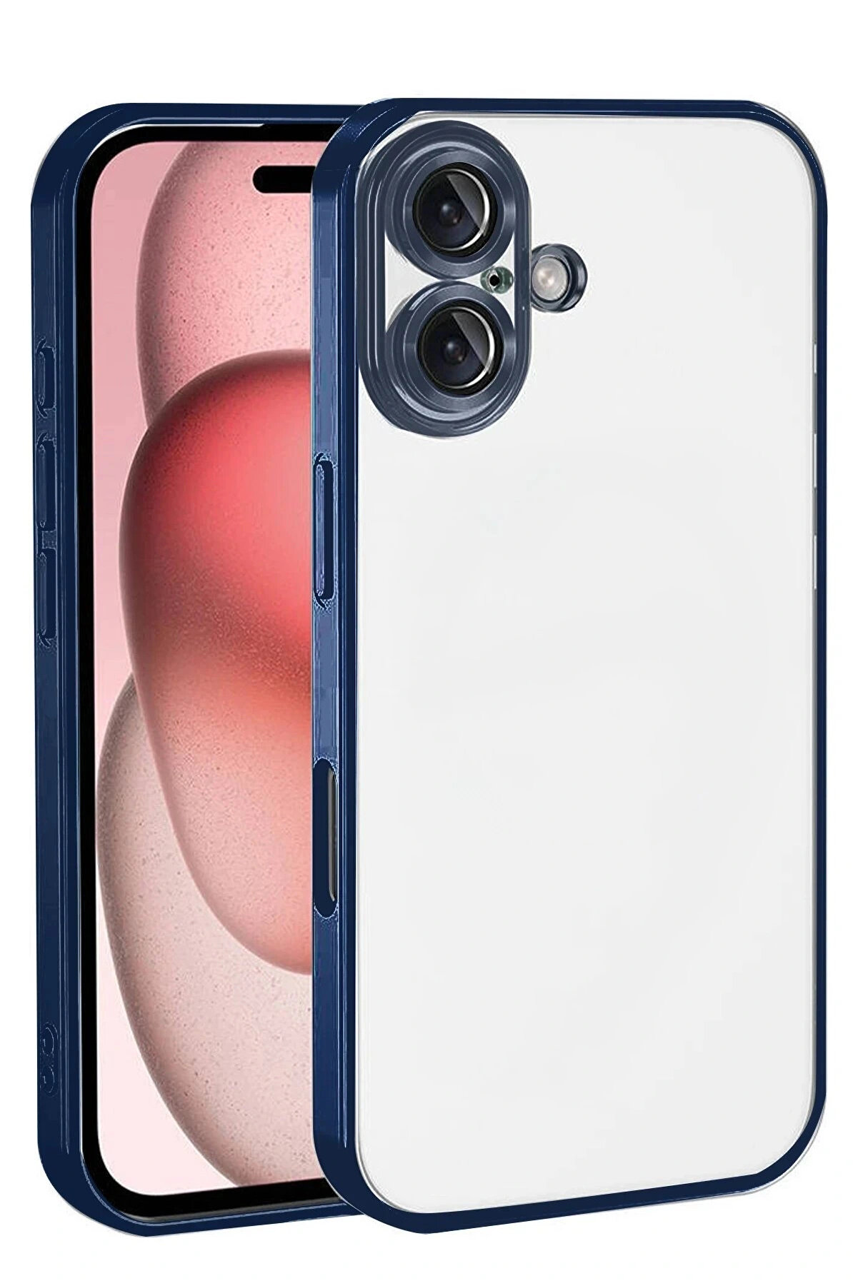 Buti̇k Apple İphone 17 Lensli̇ Si̇li̇kon - Laci̇vert-(5796)