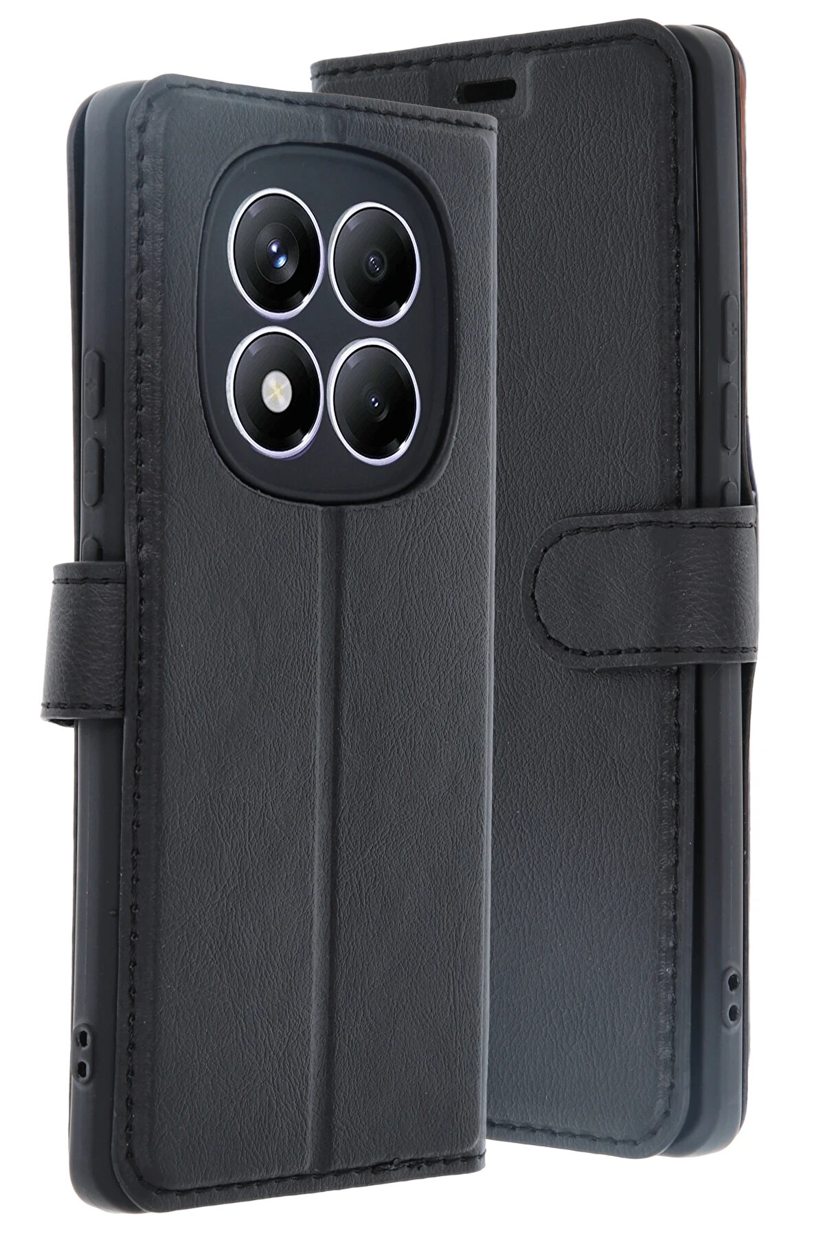 Ykavm Harmonyaura Xi̇aomi̇ Redmi̇ Note 14 Pro 4G Kılıf Trend S Plus Kapaklı Kılıf - Si̇yah