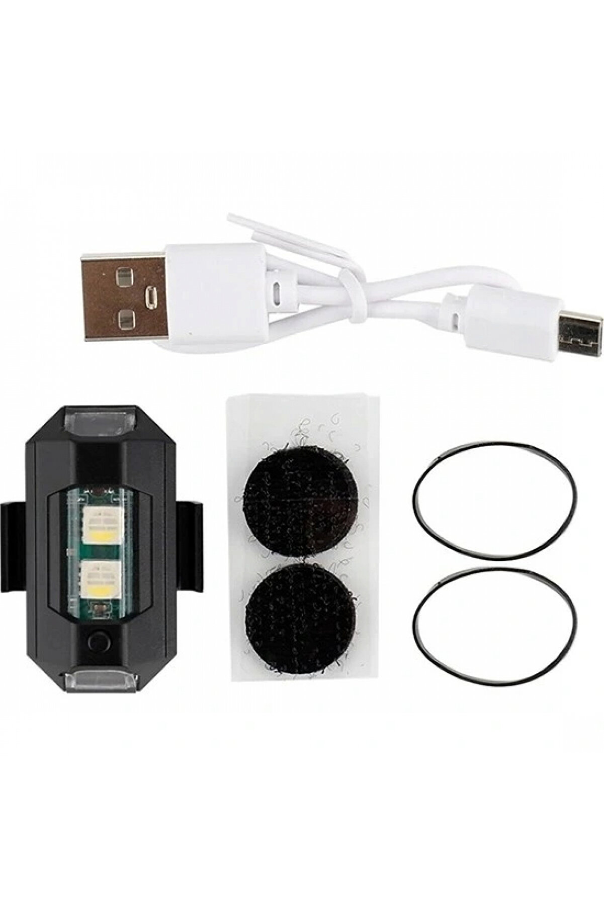 Alkan Mb Mi̇ni̇ Kablosuz &Ccedil;akar Lamba Kablosuz 7 Renk &Ccedil;akarlı Lamba Led Araba Motosi̇klet Bi̇si̇klet Drone