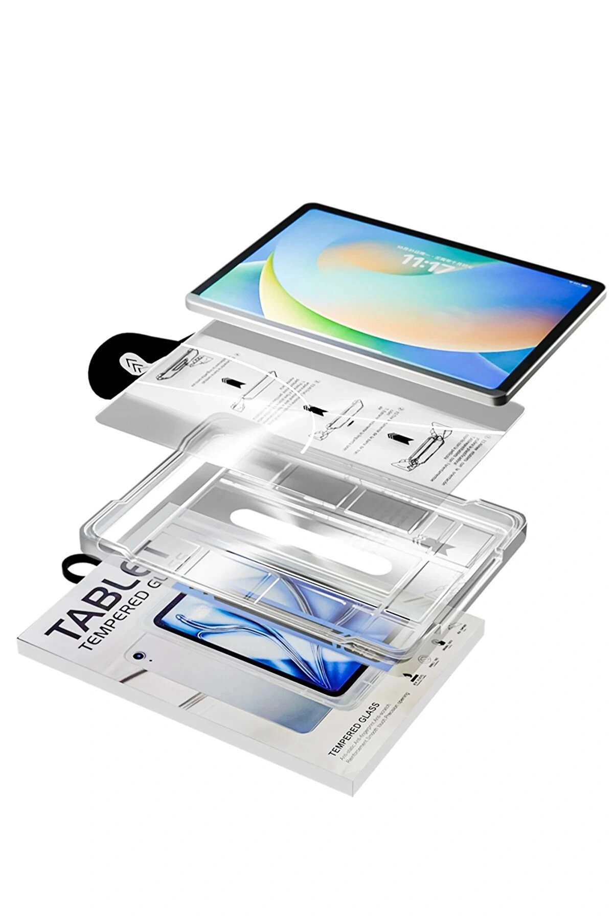 Buti̇k Apple İpad 2022 10.9 (10.Nesi̇l) Magi̇c Tablet Cam Ekran Koruyucu - Şeffaf-(5796)