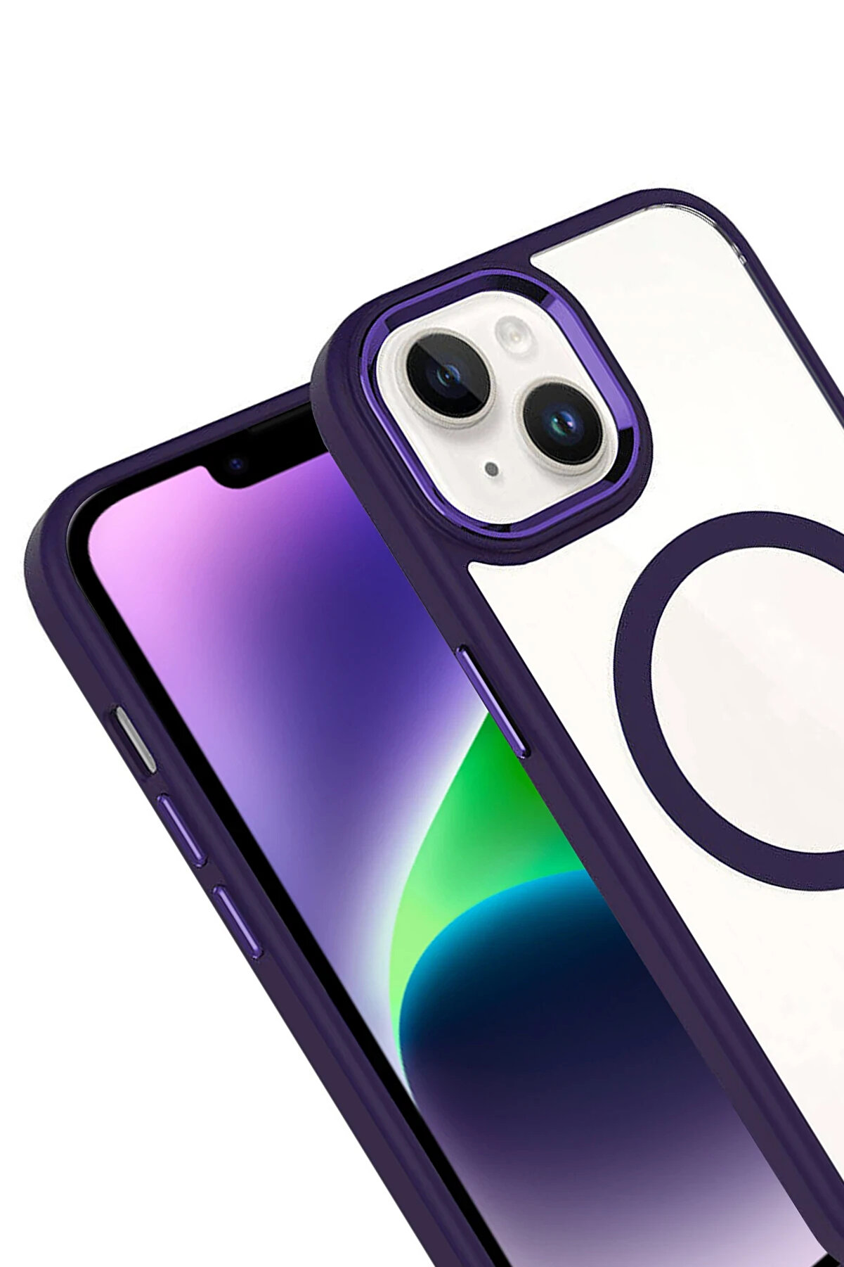 Buti̇k Harmonyaura Apple İphone 14 Terea Magsafe Kapak - Si̇yah