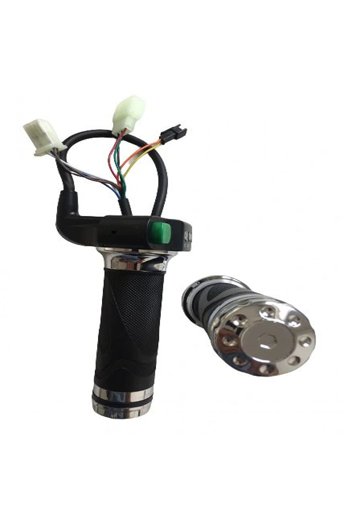 Alkan E-Bi̇ke Vi̇tesli̇ Gaz Kolu 232 Yeşi̇l D&uuml;ğme 3 Işık