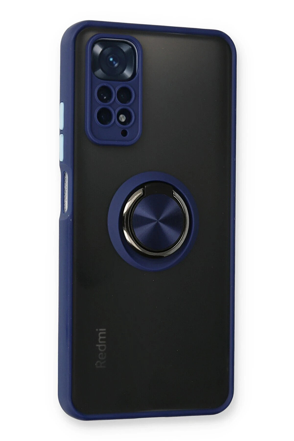 Buti̇k Harmonyaura Xi̇aomi̇ Redmi̇ Note 11 Kılıf Montreal Y&uuml;z&uuml;kl&uuml; Si̇li̇kon Kapak - Laci̇vert