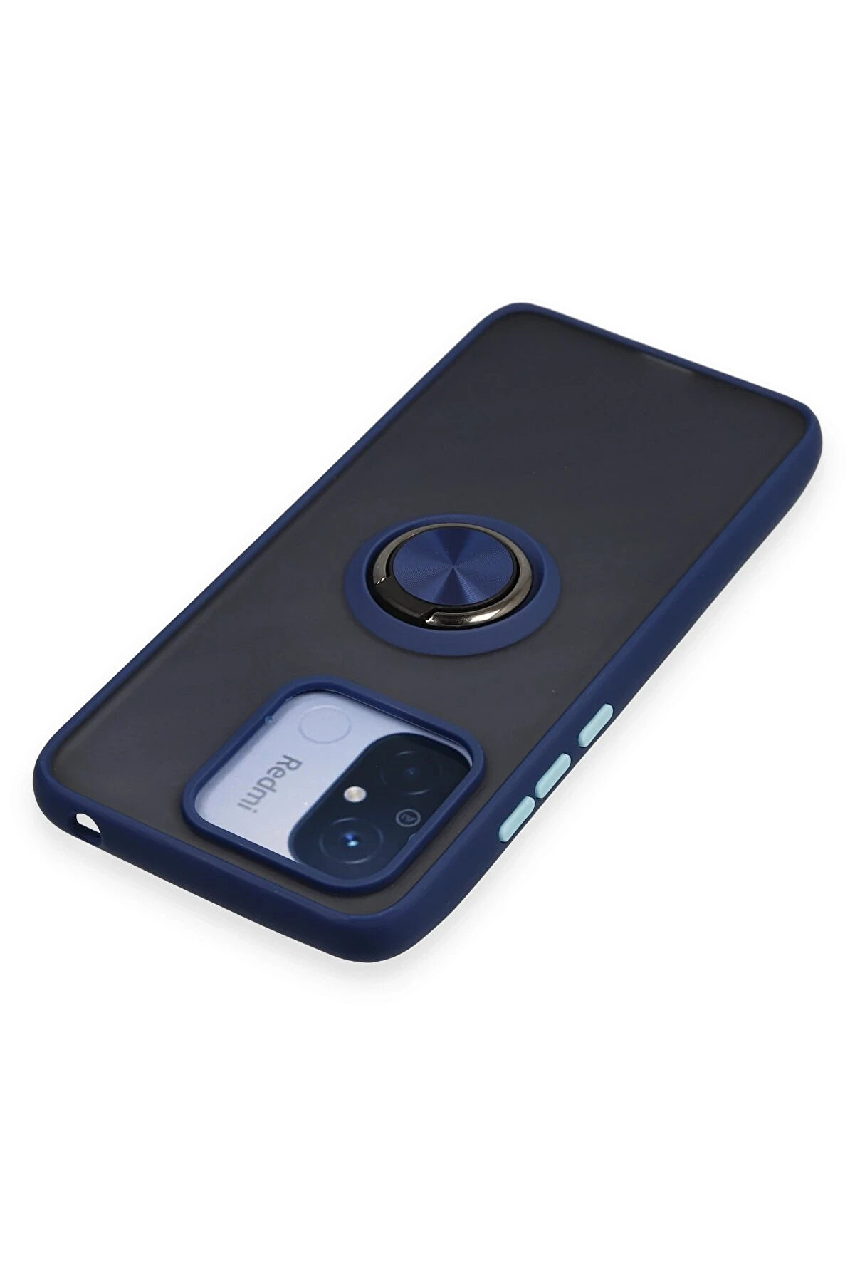 Buti̇k Harmonyaura Xi̇aomi̇ Redmi̇ 12C Kılıf Montreal Y&uuml;z&uuml;kl&uuml; Si̇li̇kon Kapak - Laci̇vert