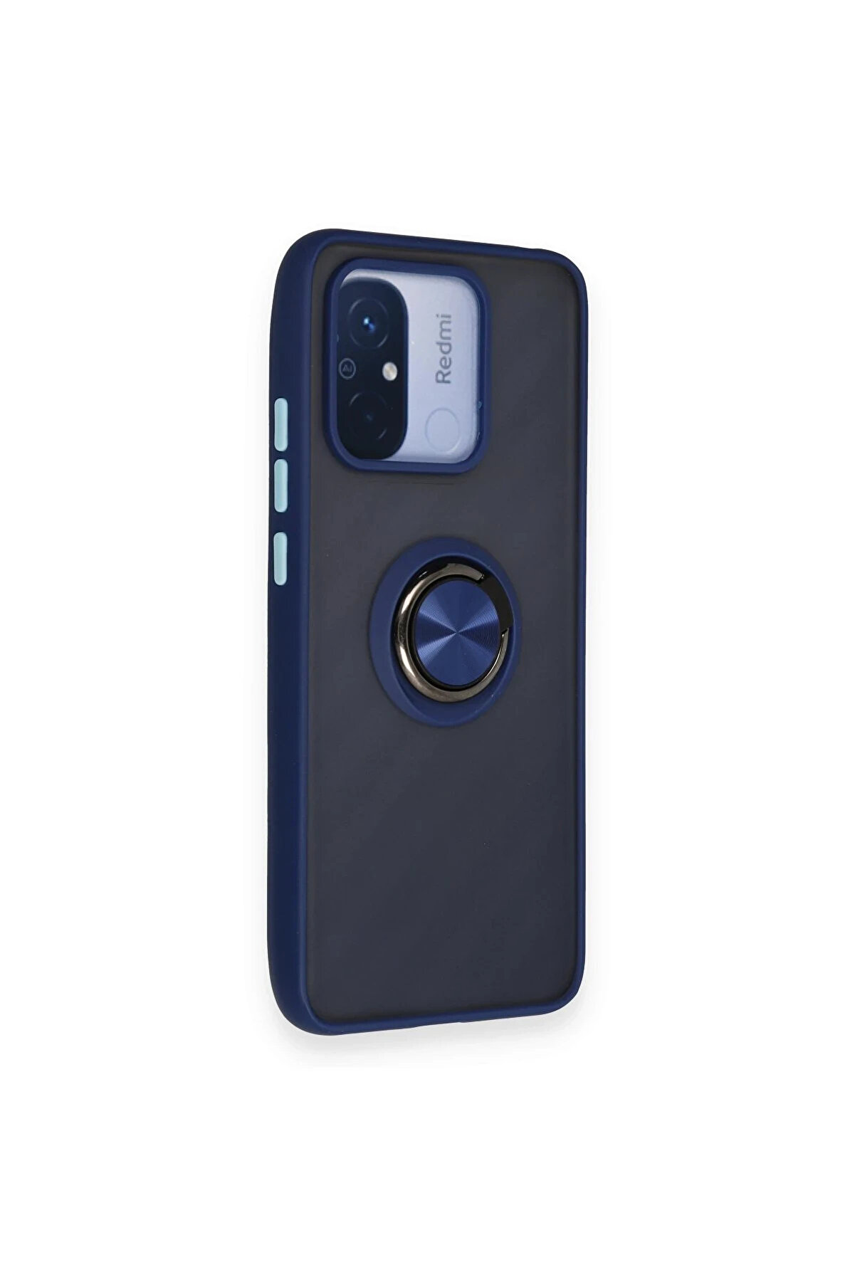 Buti̇k Harmonyaura Xi̇aomi̇ Redmi̇ 12C Kılıf Montreal Y&uuml;z&uuml;kl&uuml; Si̇li̇kon Kapak - Laci̇vert