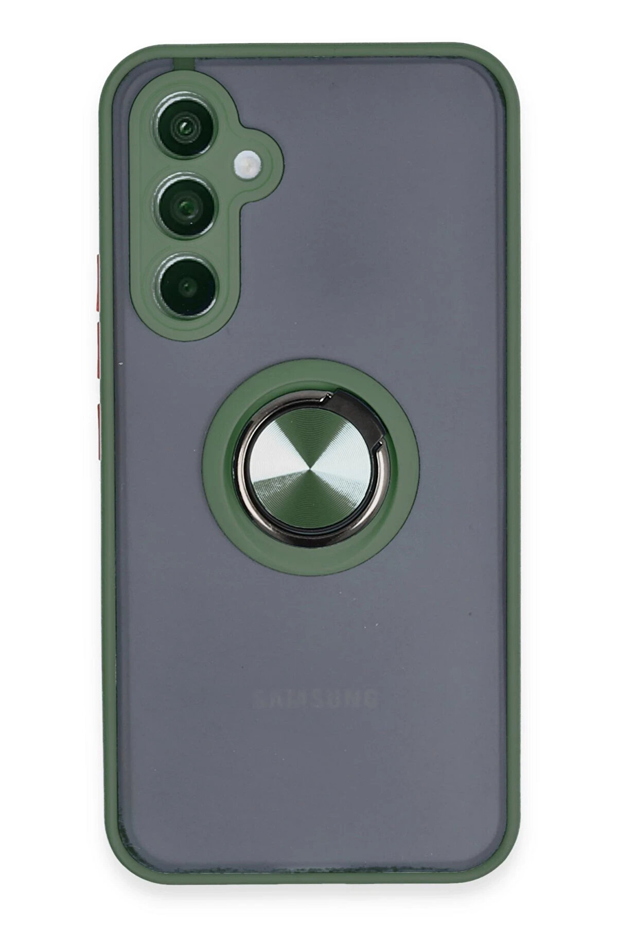 Buti̇k Harmonyaura Samsung Galaxy A54 5G Kılıf Montreal Y&uuml;z&uuml;kl&uuml; Si̇li̇kon Kapak - Yeşi̇l