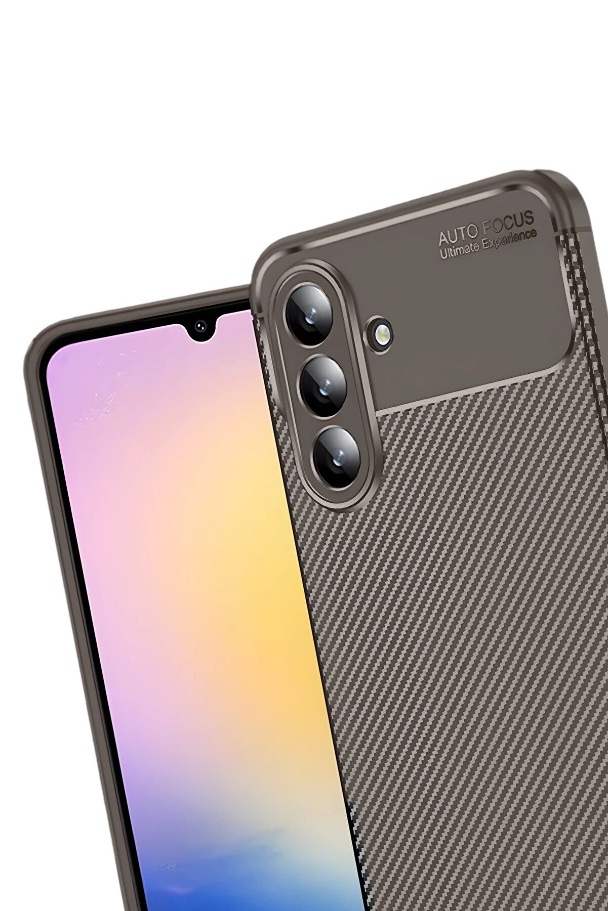 Buti̇k Lrz02 Samsung Galaxy A17 5G Auto Focus Karbon Kapak - Kahverengi̇