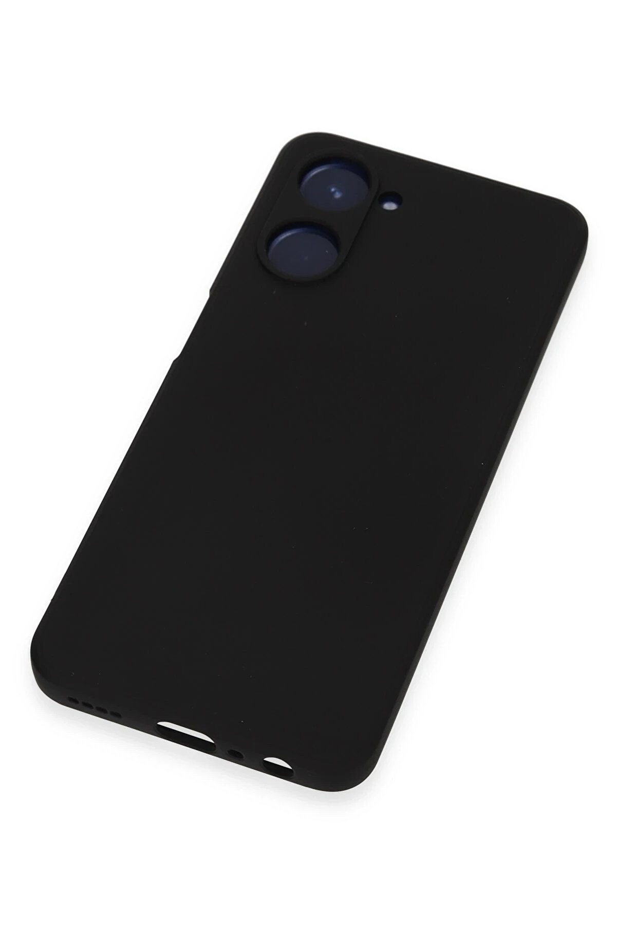 Harmonyaura Realme 10 4G Kılıf Nano İ&ccedil;i̇ Kadi̇fe Si̇li̇kon - Si̇yah