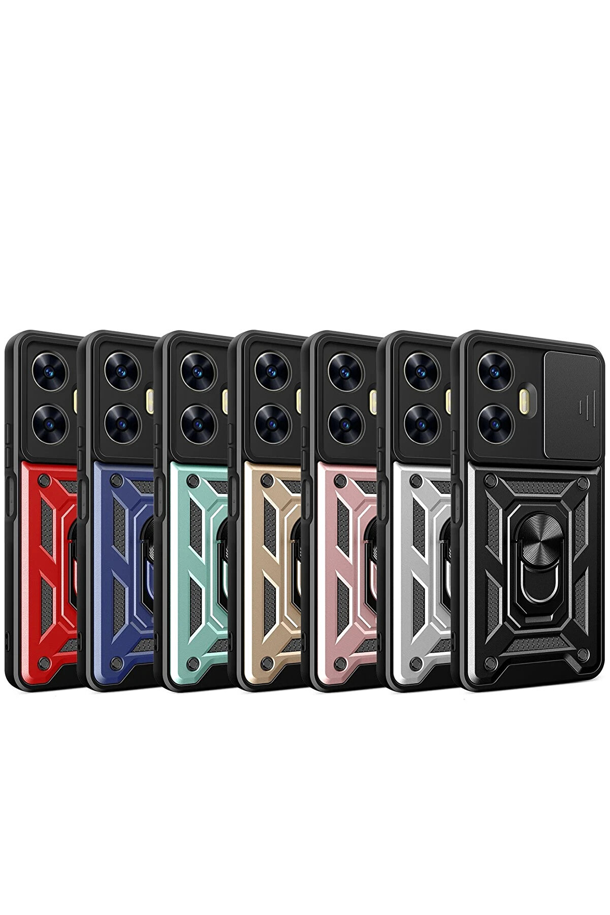 Buti̇k Harmonyaura Realme C55 Kılıf Pars Lens Y&uuml;z&uuml;kl&uuml; Si̇li̇kon - Laci̇vert