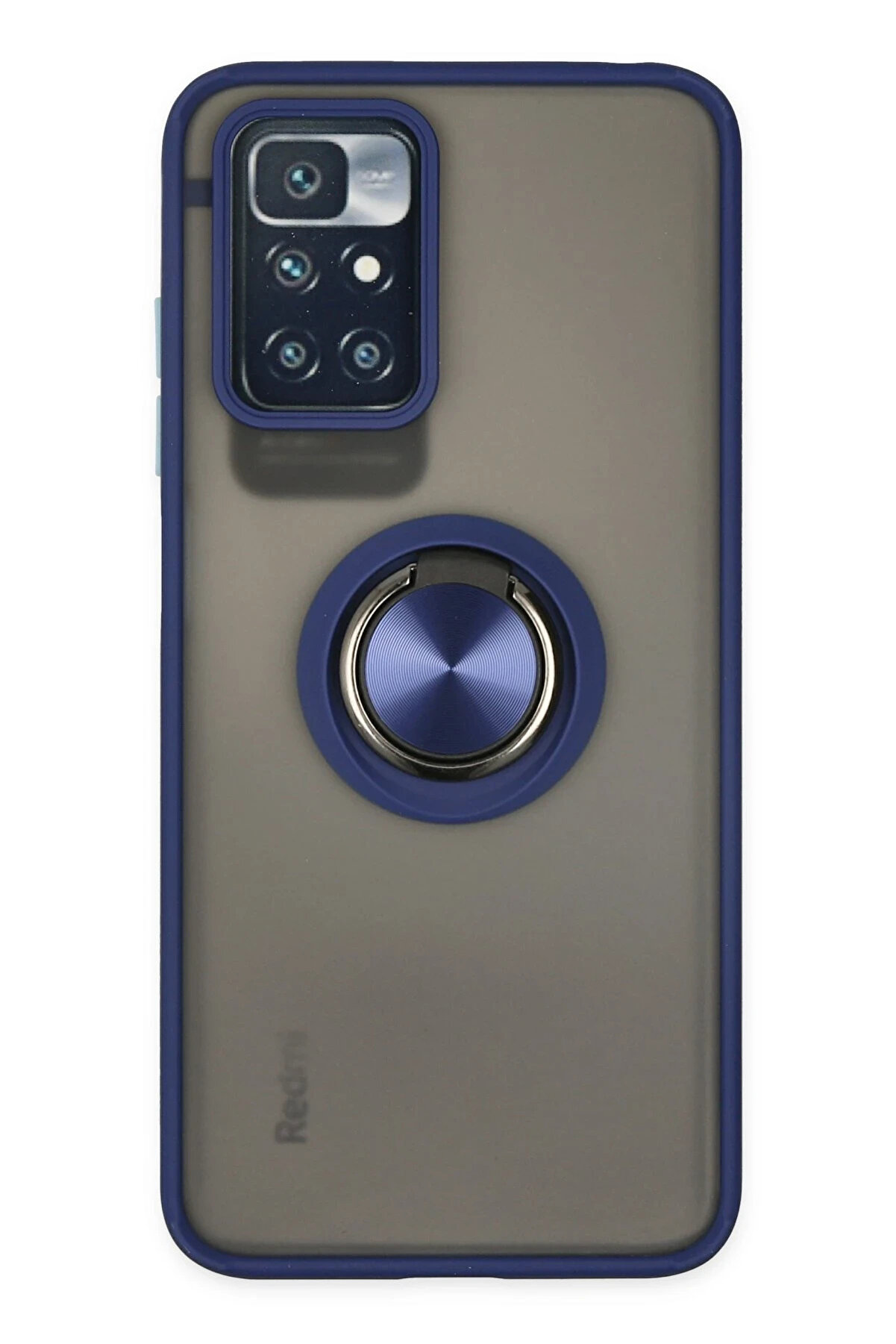 Buti̇k Harmonyaura Xi̇aomi̇ Redmi̇ 10 2022 Kılıf Montreal Y&uuml;z&uuml;kl&uuml; Si̇li̇kon Kapak - Laci̇vert