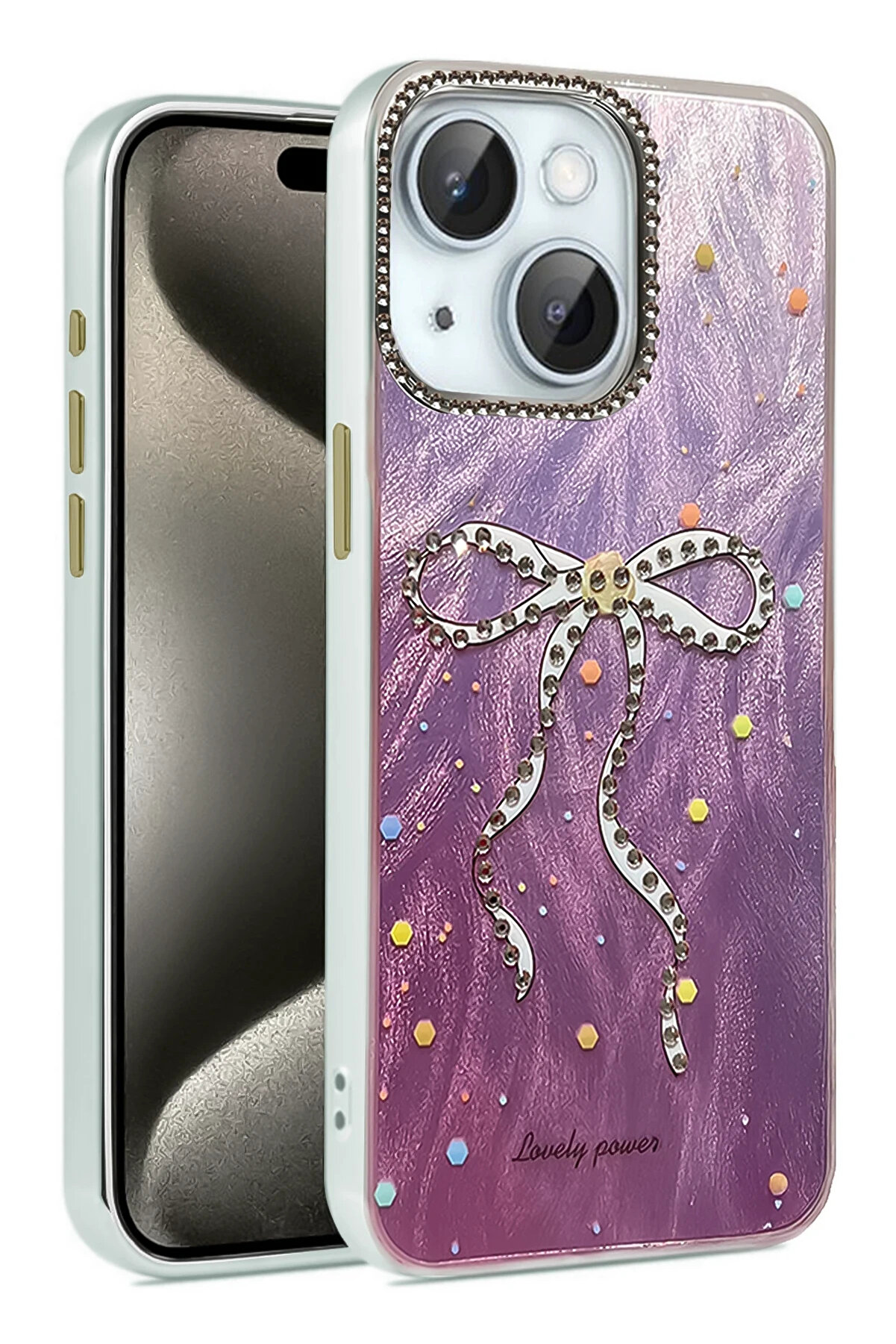 Harmonyaura İphone 14 Kılıf Blade Aynalı Desenli̇ Kapak - Desen 1