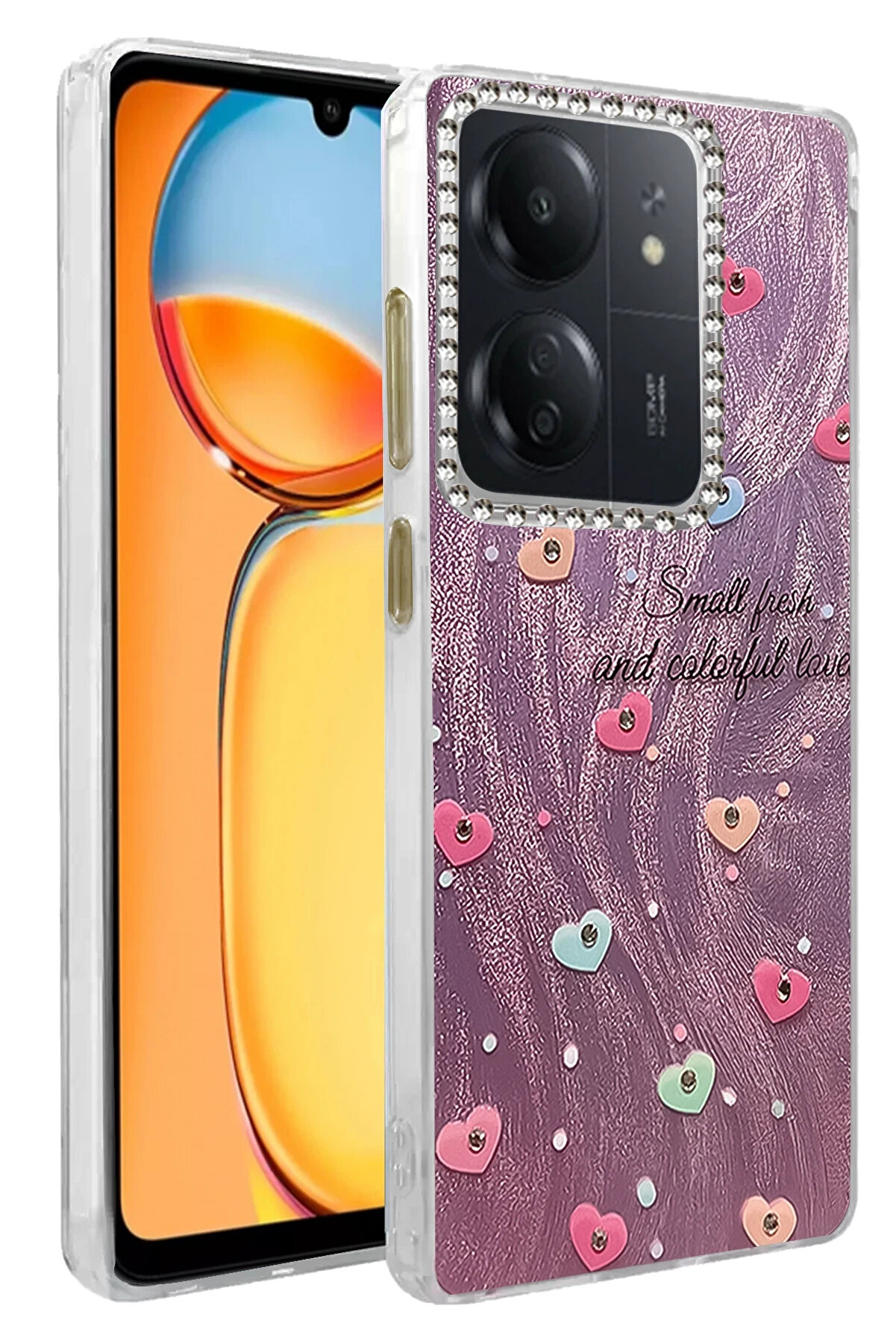 Buti̇k Harmonyaura Xi̇aomi̇ Redmi̇ 13C Kılıf Blade Aynalı Desenli̇ Kapak - Desen 8