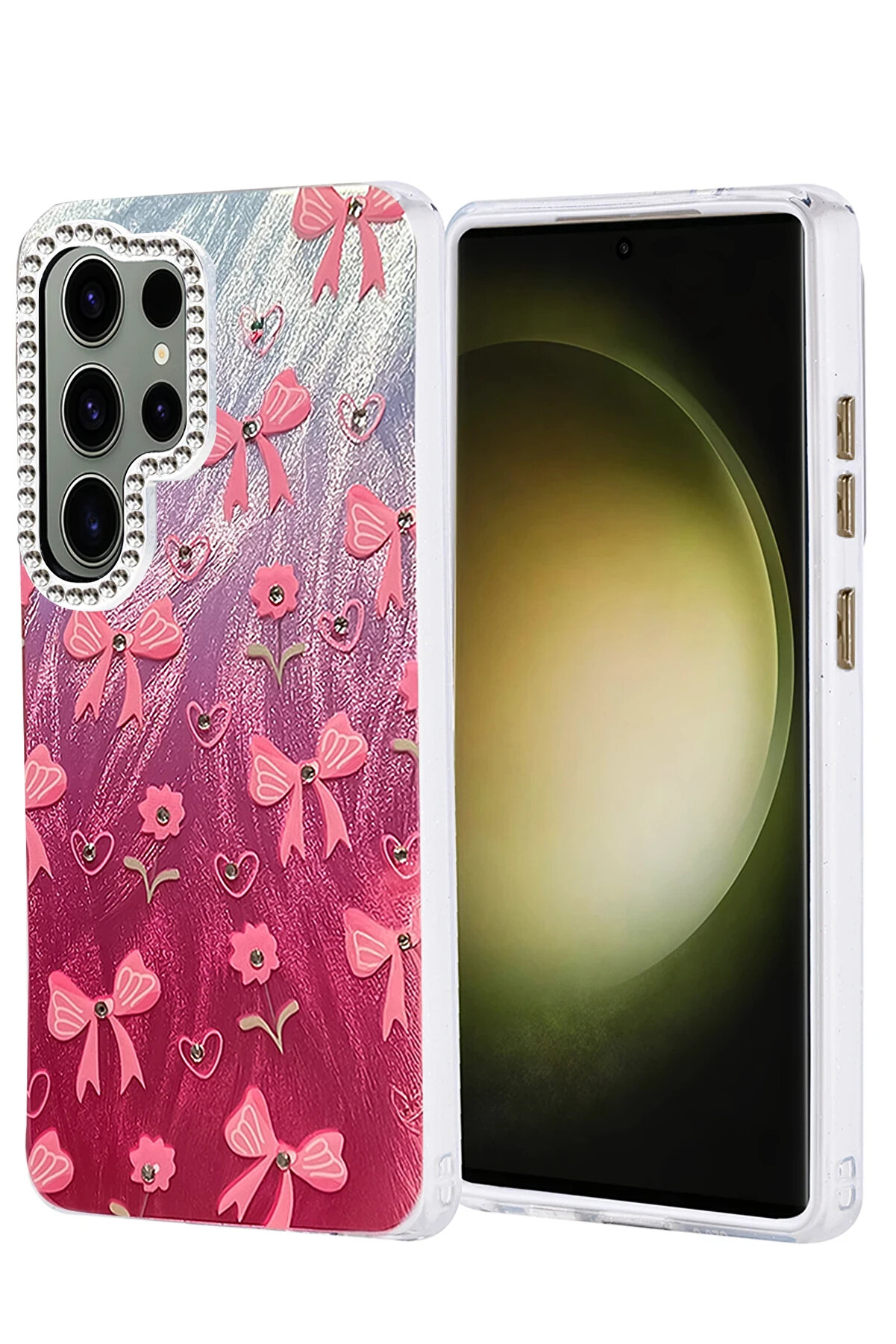 Buti̇k Harmonyaura Samsung Galaxy S25 Ultra Kılıf Blade Aynalı Desenli̇ Kapak - Desen 3