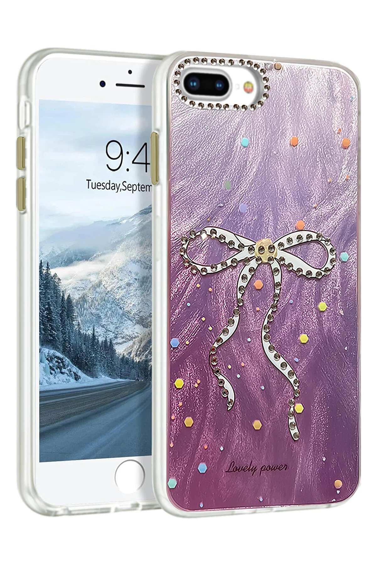 Buti̇k Harmonyaura İphone 7 Plus Kılıf Blade Aynalı Desenli̇ Kapak - Desen 1