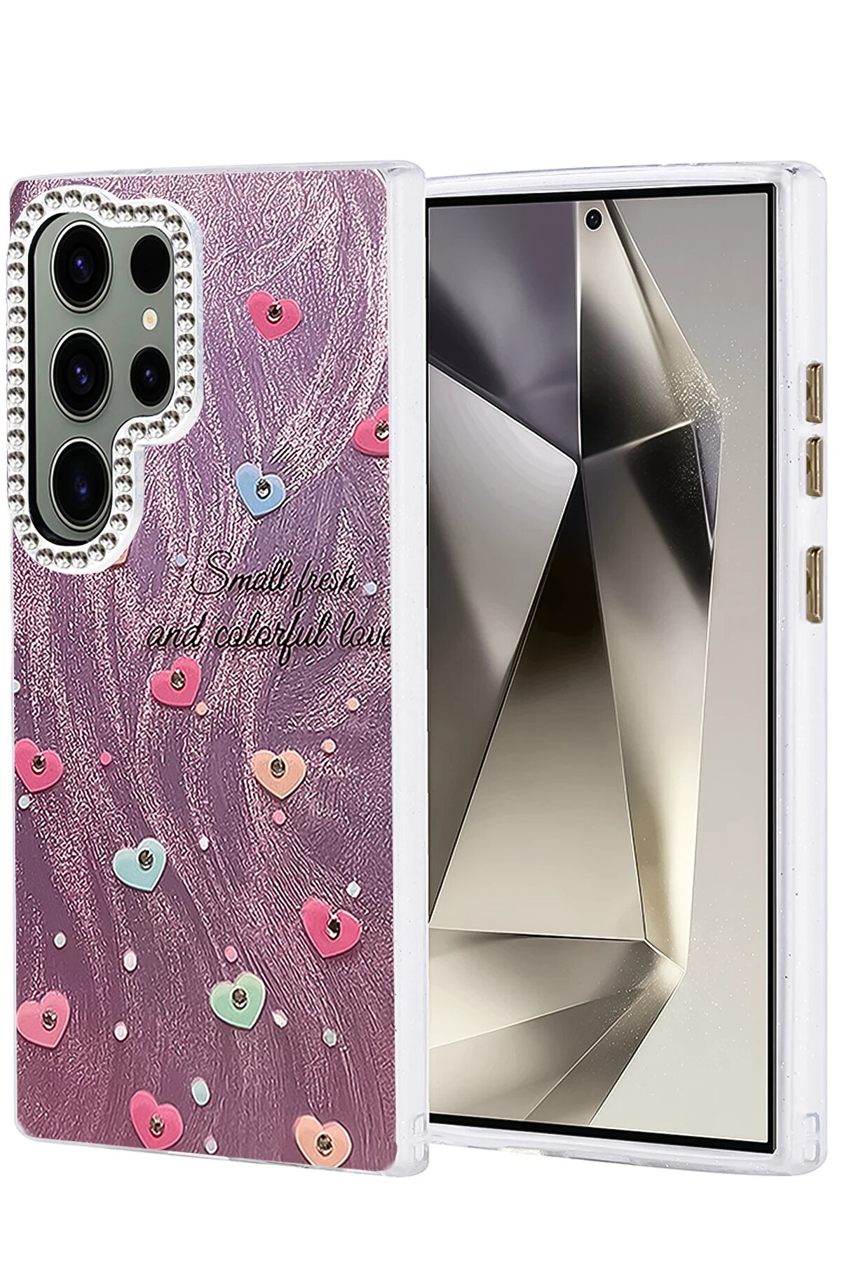 Buti̇k Harmonyaura Samsung Galaxy S23 Ultra Kılıf Blade Aynalı Desenli̇ Kapak - Desen 8