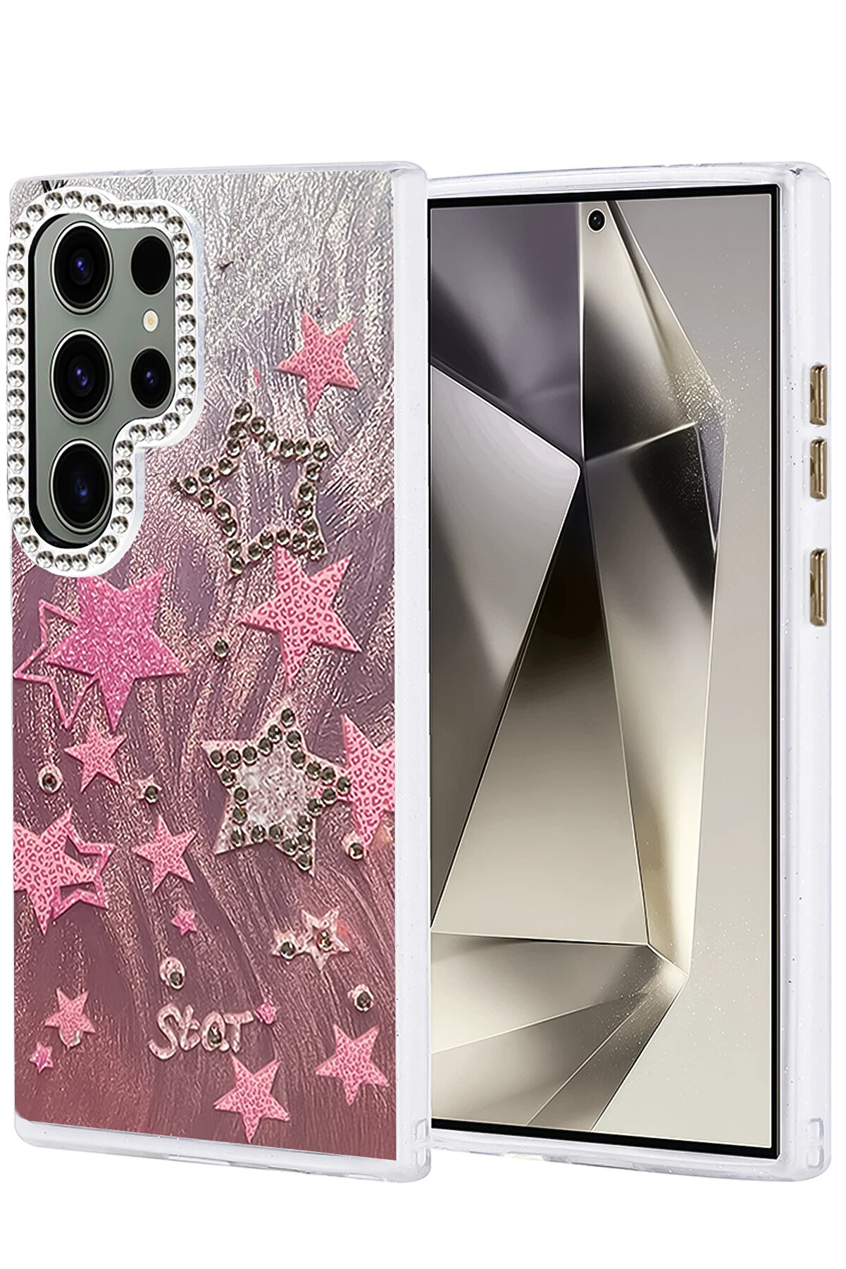 Buti̇k Harmonyaura Samsung Galaxy S24 Ultra Kılıf Blade Aynalı Desenli̇ Kapak - Desen 7