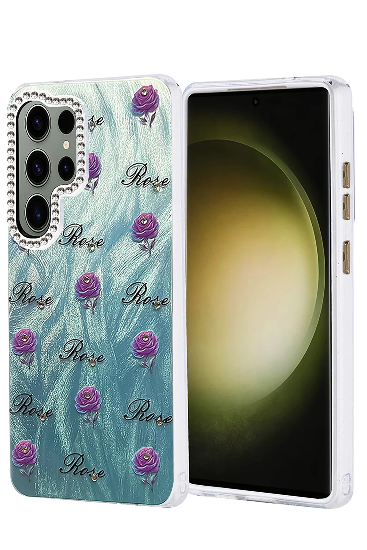 Harmonyaura Samsung Galaxy S25 Ultra Kılıf Blade Aynalı Desenli̇ Kapak - Desen 9