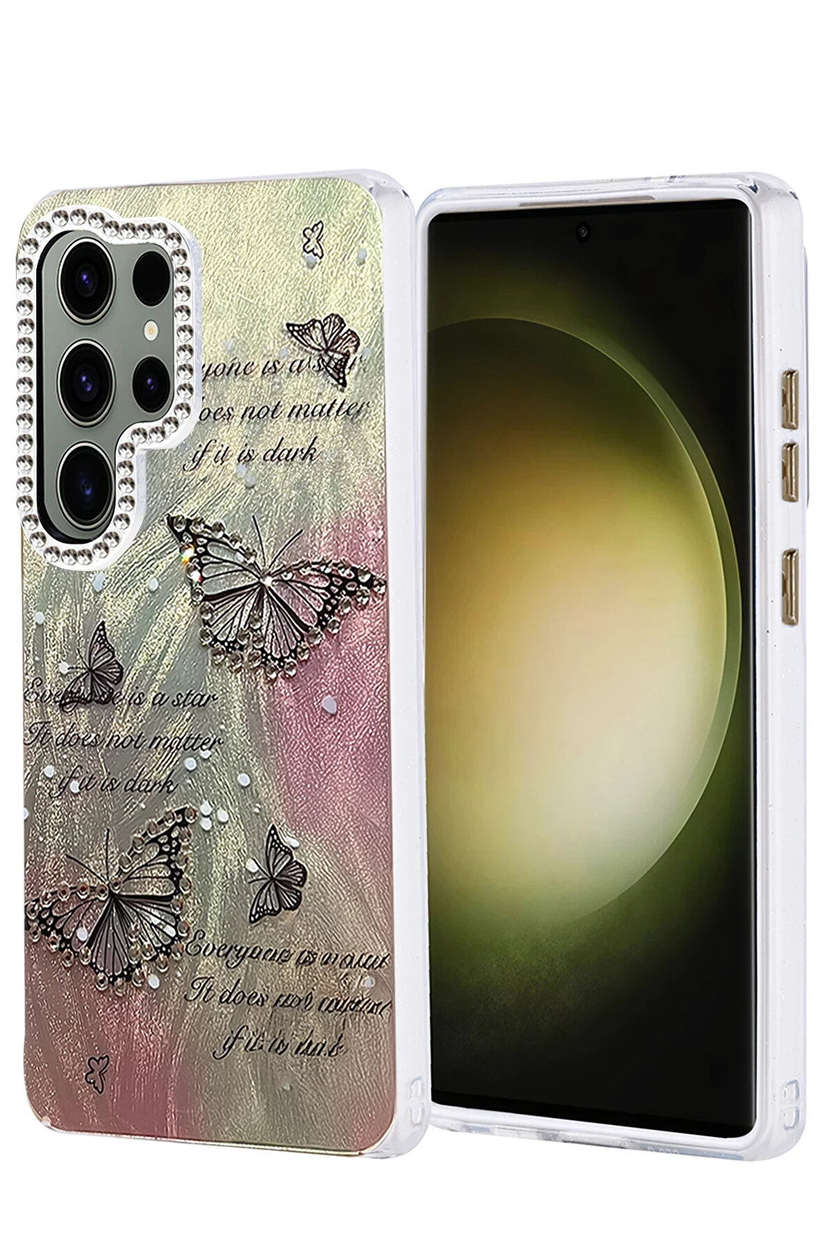 Buti̇k Harmonyaura Samsung Galaxy S25 Ultra Kılıf Blade Aynalı Desenli̇ Kapak - Desen 6