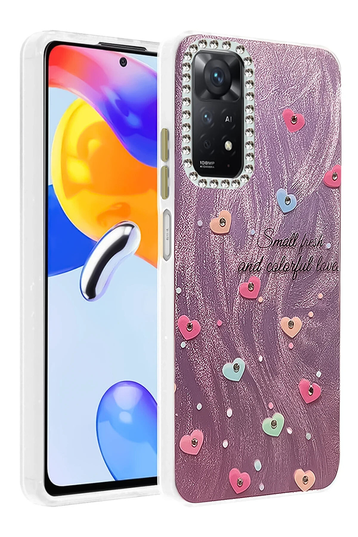 Buti̇k Harmonyaura Xi̇aomi̇ Redmi̇ Note 12 Pro 4G Kılıf Blade Aynalı Desenli̇ Kapak - Desen 8