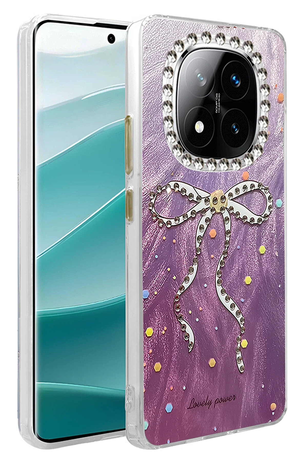 Buti̇k Harmonyaura Xi̇aomi̇ Redmi̇ Note 14 Pro 5G Kılıf Blade Aynalı Desenli̇ Kapak - Desen 1