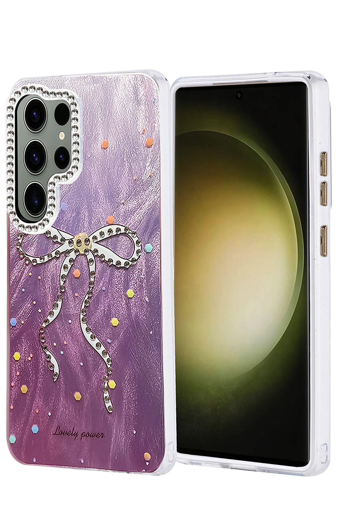 Buti̇k Harmonyaura Samsung Galaxy S25 Ultra Kılıf Blade Aynalı Desenli̇ Kapak - Desen 1