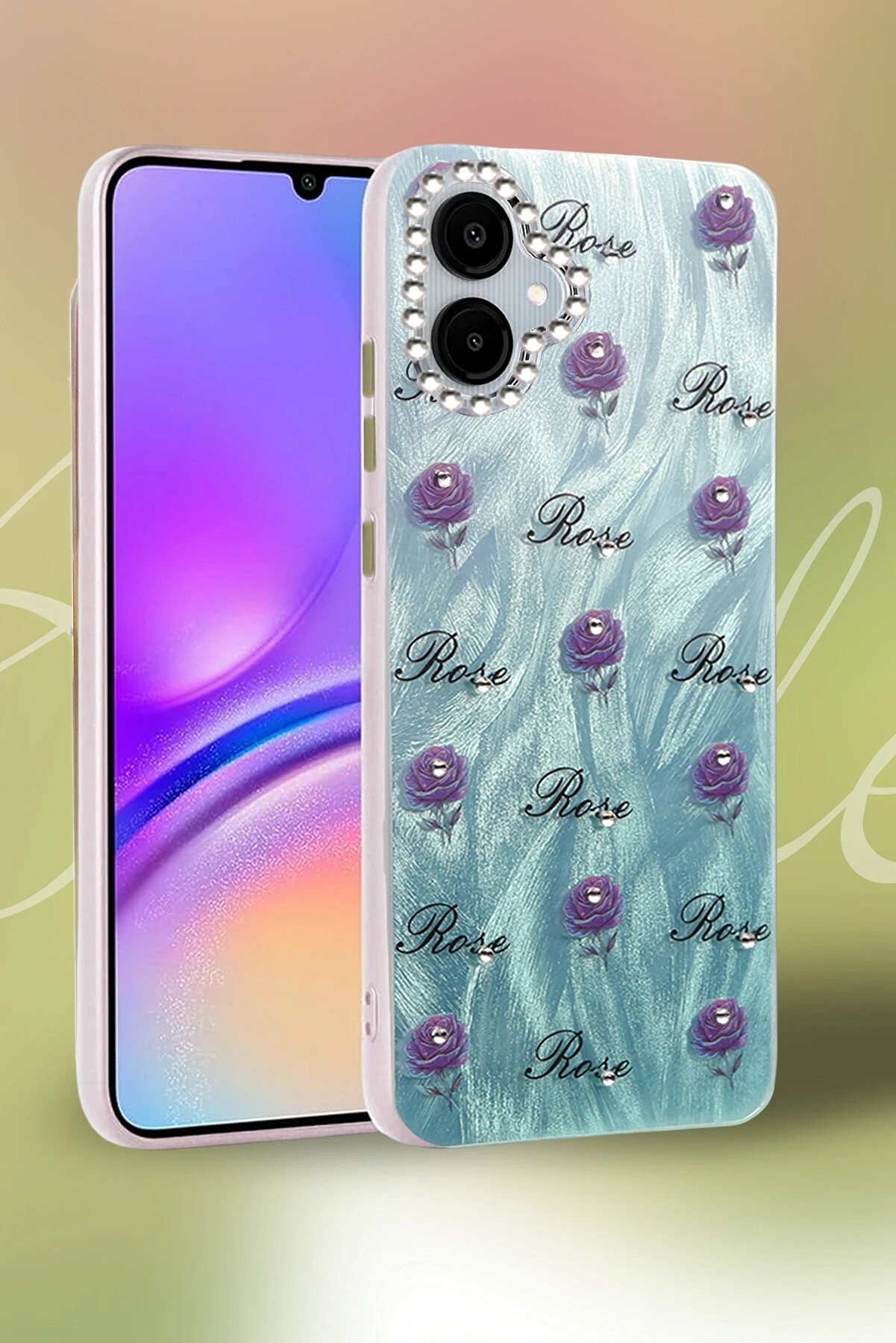 Buti̇k Harmonyaura Samsung Galaxy A06 Kılıf Blade Aynalı Desenli̇ Kapak - Desen 7