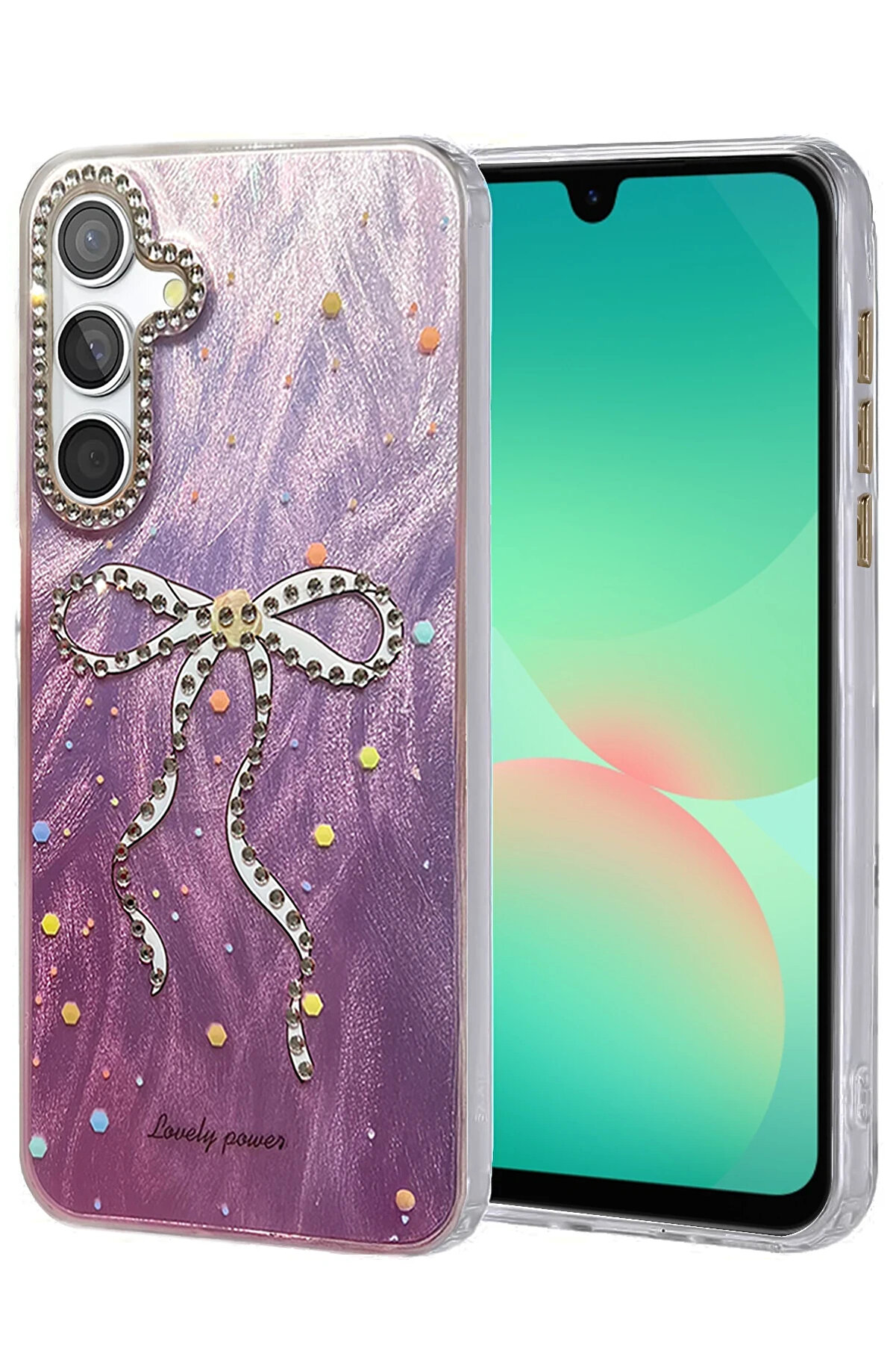 Harmonyaura Samsung Galaxy A26 Kılıf Blade Aynalı Desenli̇ Kapak - Desen 1-(5796)