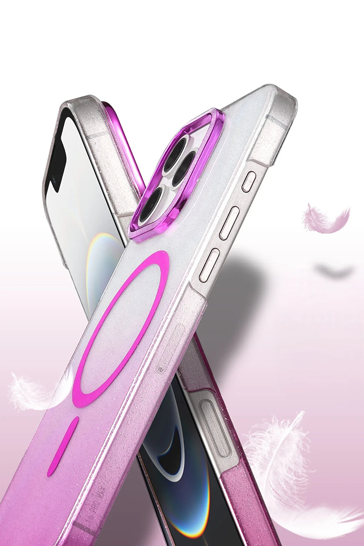 Buti̇k Harmonyaura Apple İphone 16 Pro Max Glossy Magsafe Kapak - &Ccedil;&ouml;l Ti̇tanyum