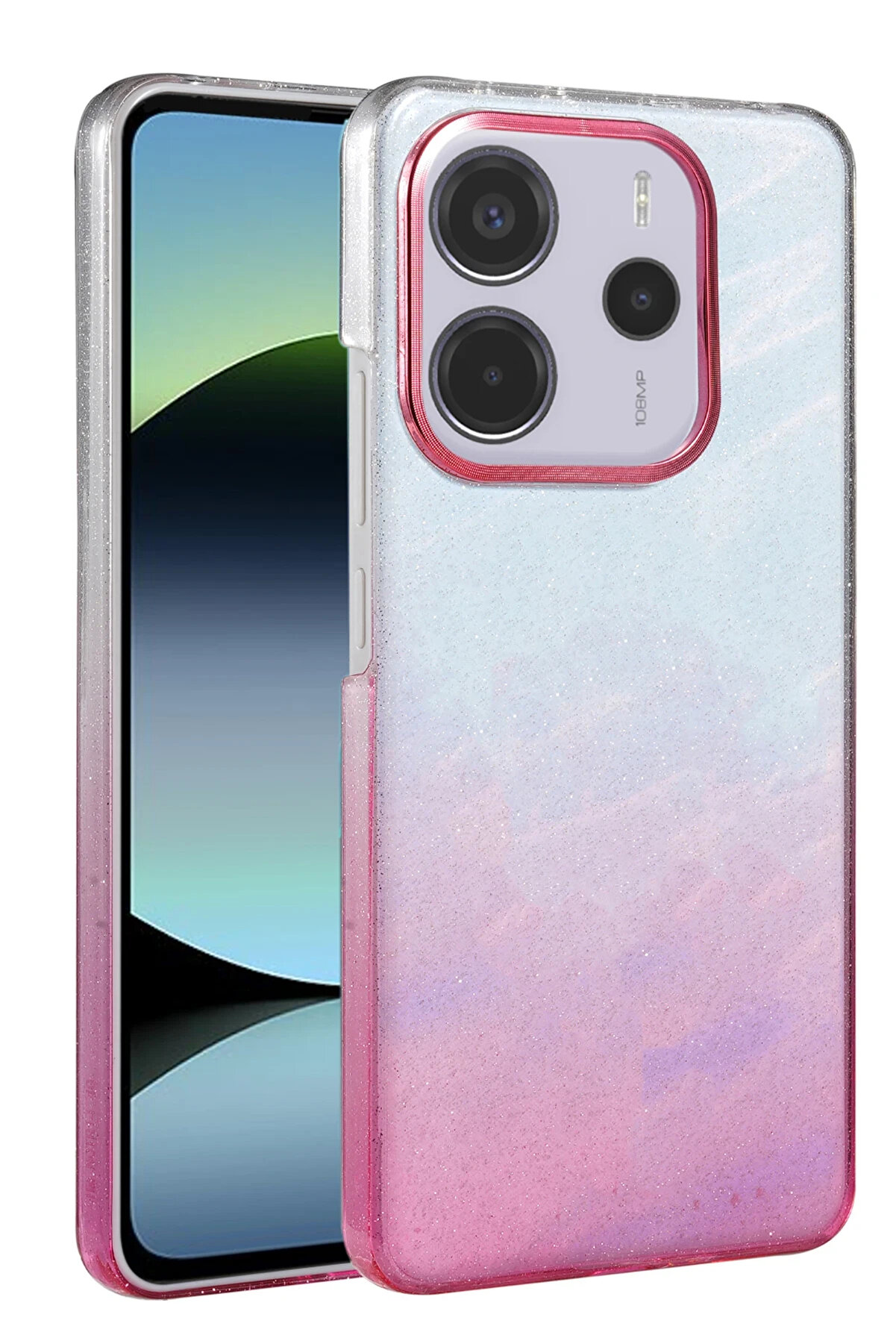 Buti̇k Harmonyaura Xi̇aomi̇ Redmi̇ Note 14 4G Glossy Kapak - Pembe