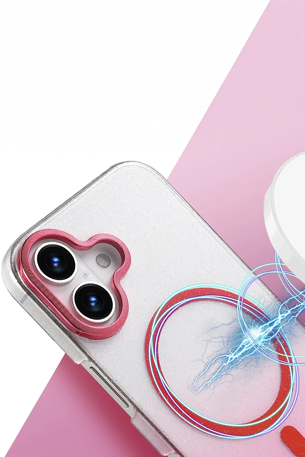 Buti̇k Harmonyaura Apple İphone 16 Glossy Magsafe Kapak - Si̇yah