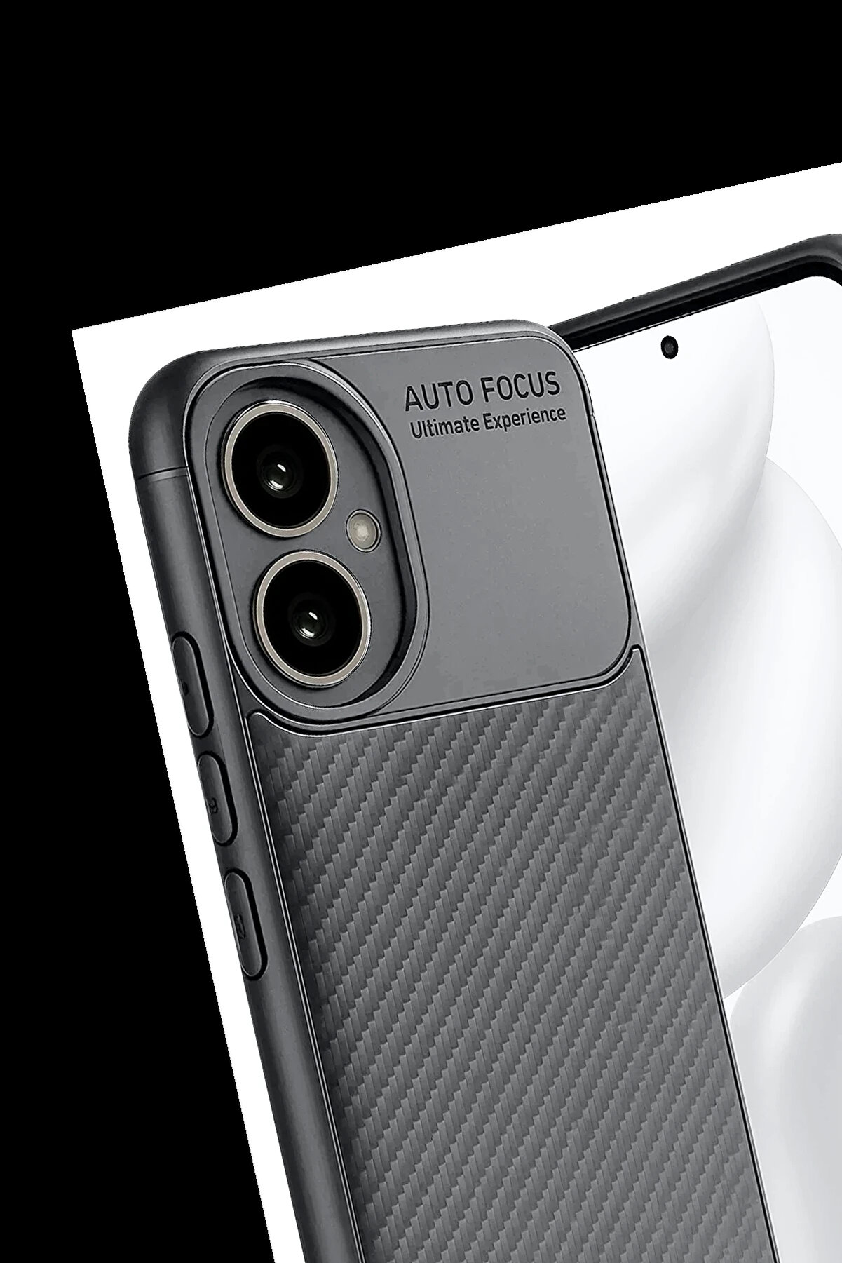 Buti̇k Harmonyaura Honor 400 Kılıf Auto Focus Karbon Kapak - Gri̇